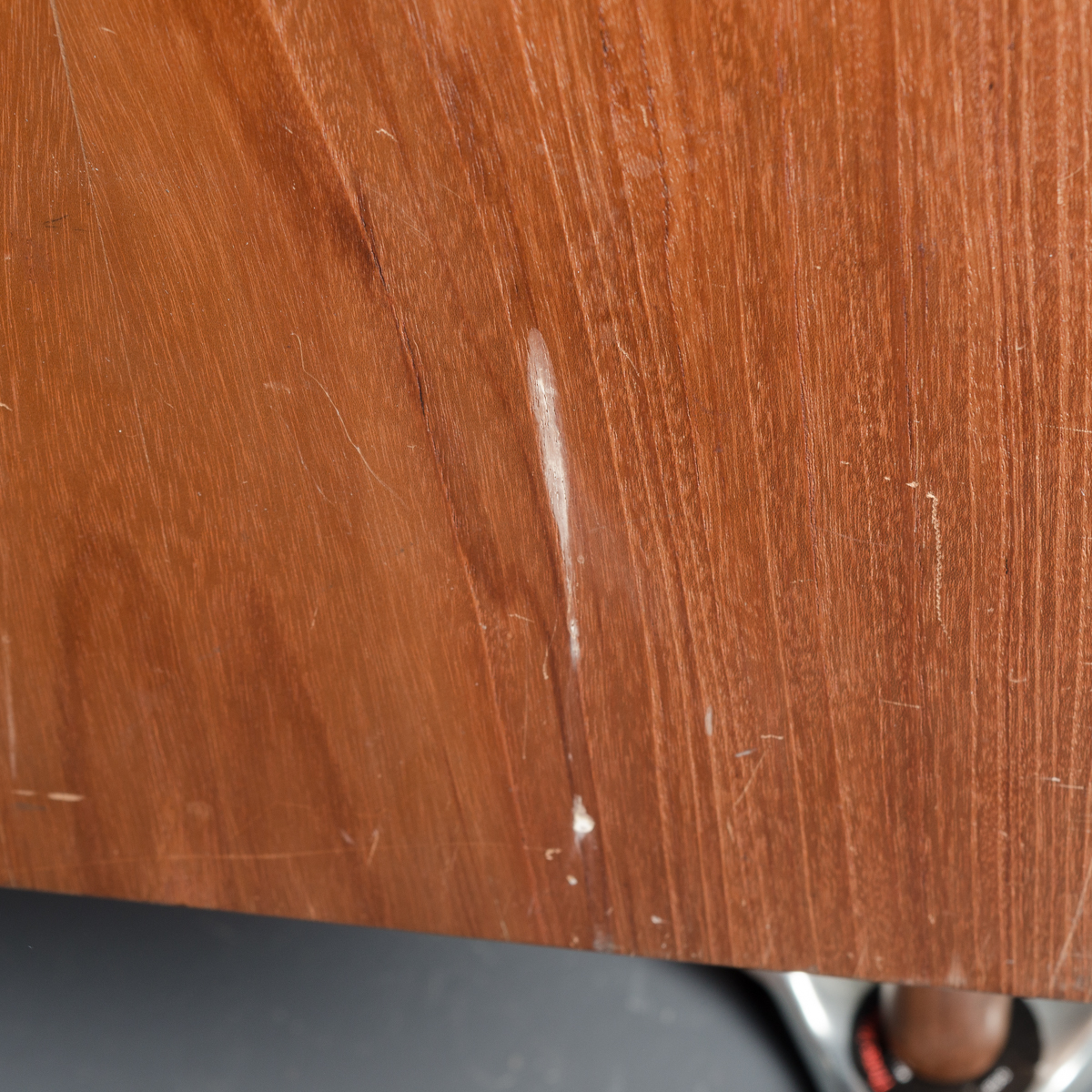 Danish Modern Teak Desk with Rear Shelving by Vald Mortensen