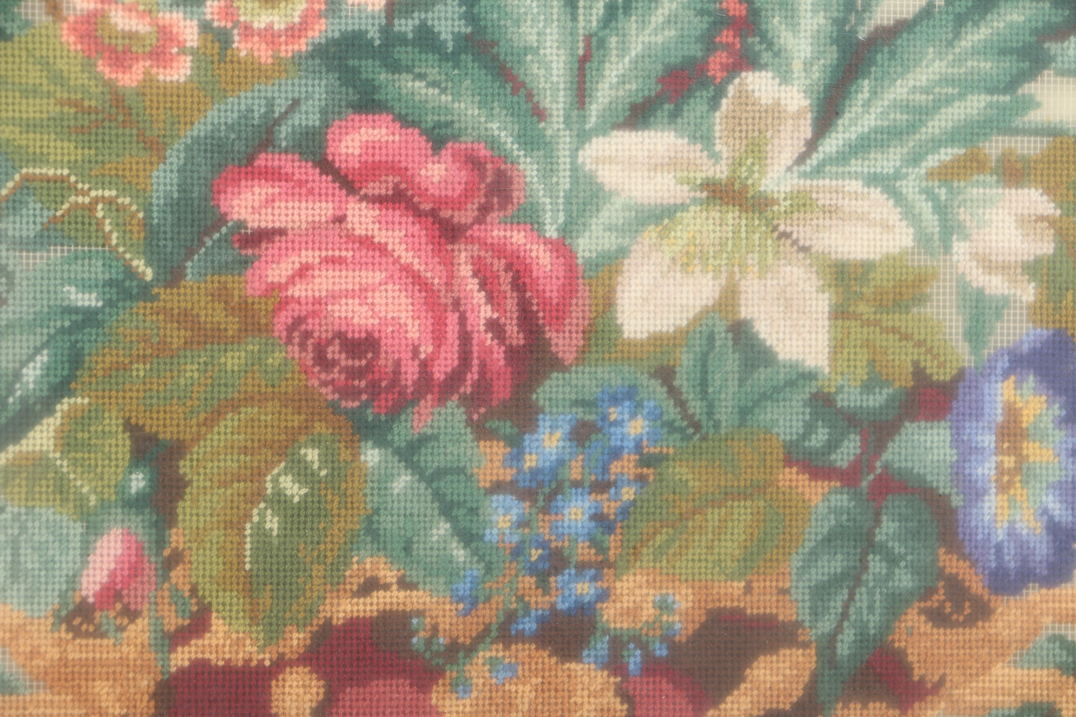 Needlepoint of a Floral Still Life from JC Eaton