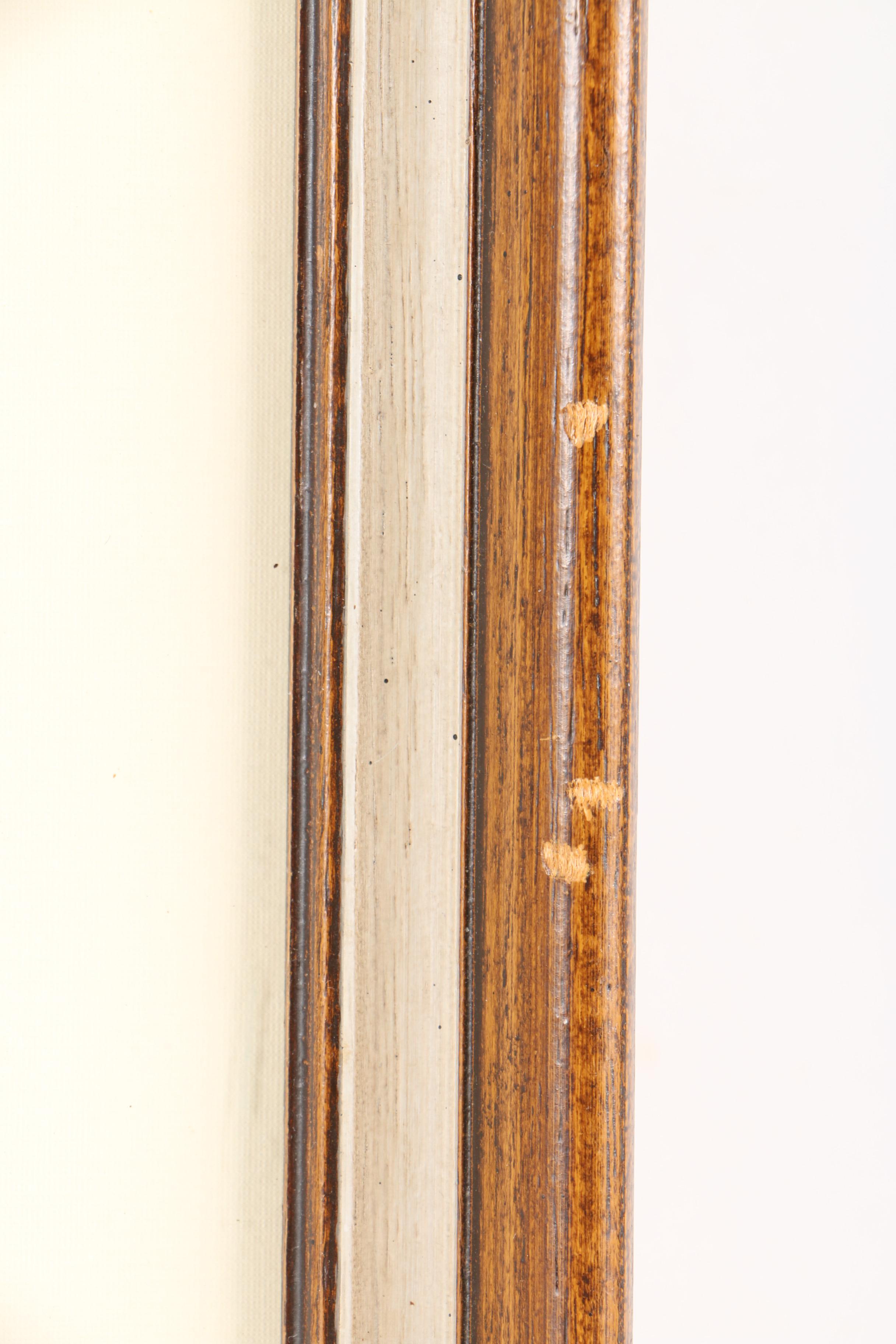 Signed Watercolor Painting on Paper of Park Scene