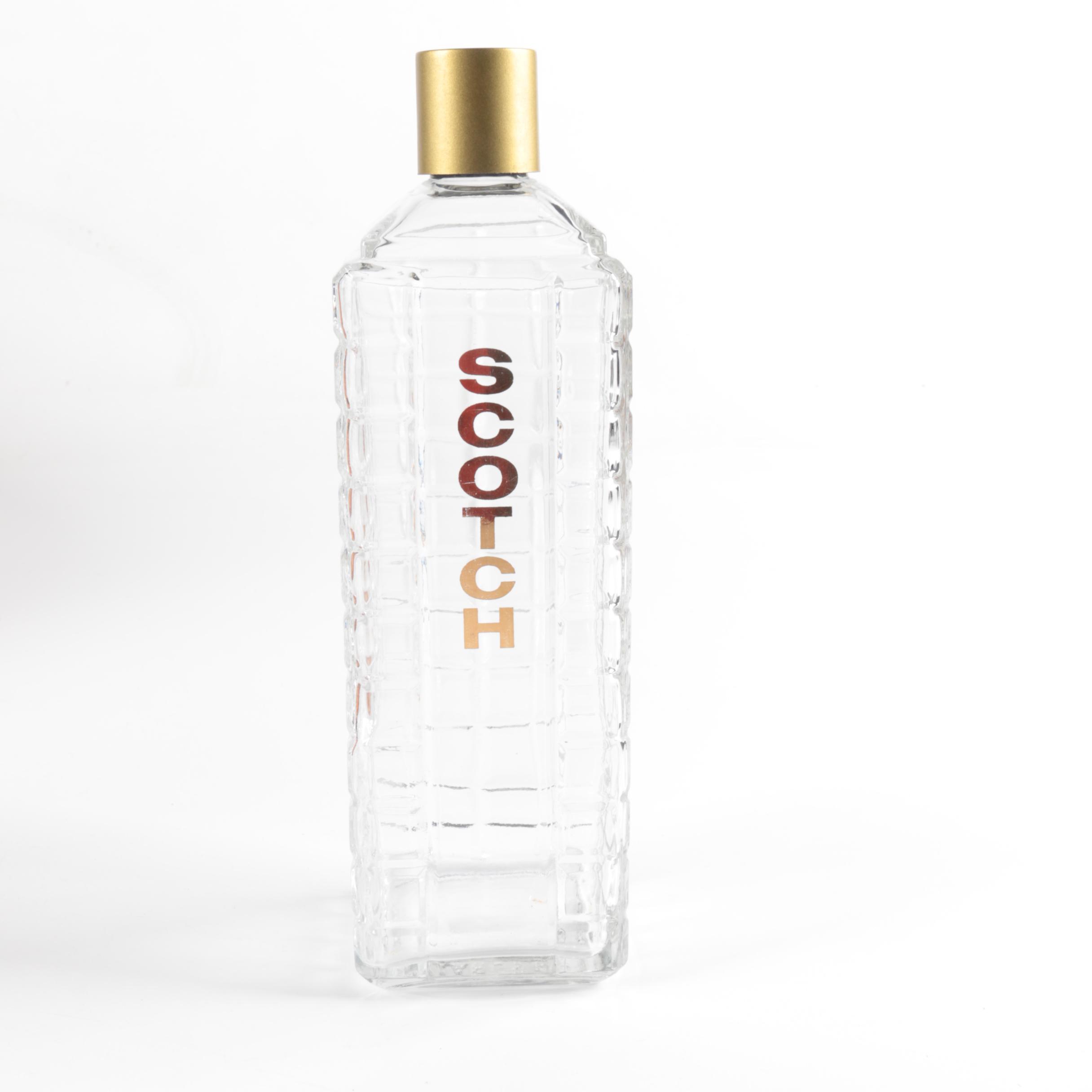 Decorative Wooden Barrel Shaped Shelf with Glass Barware