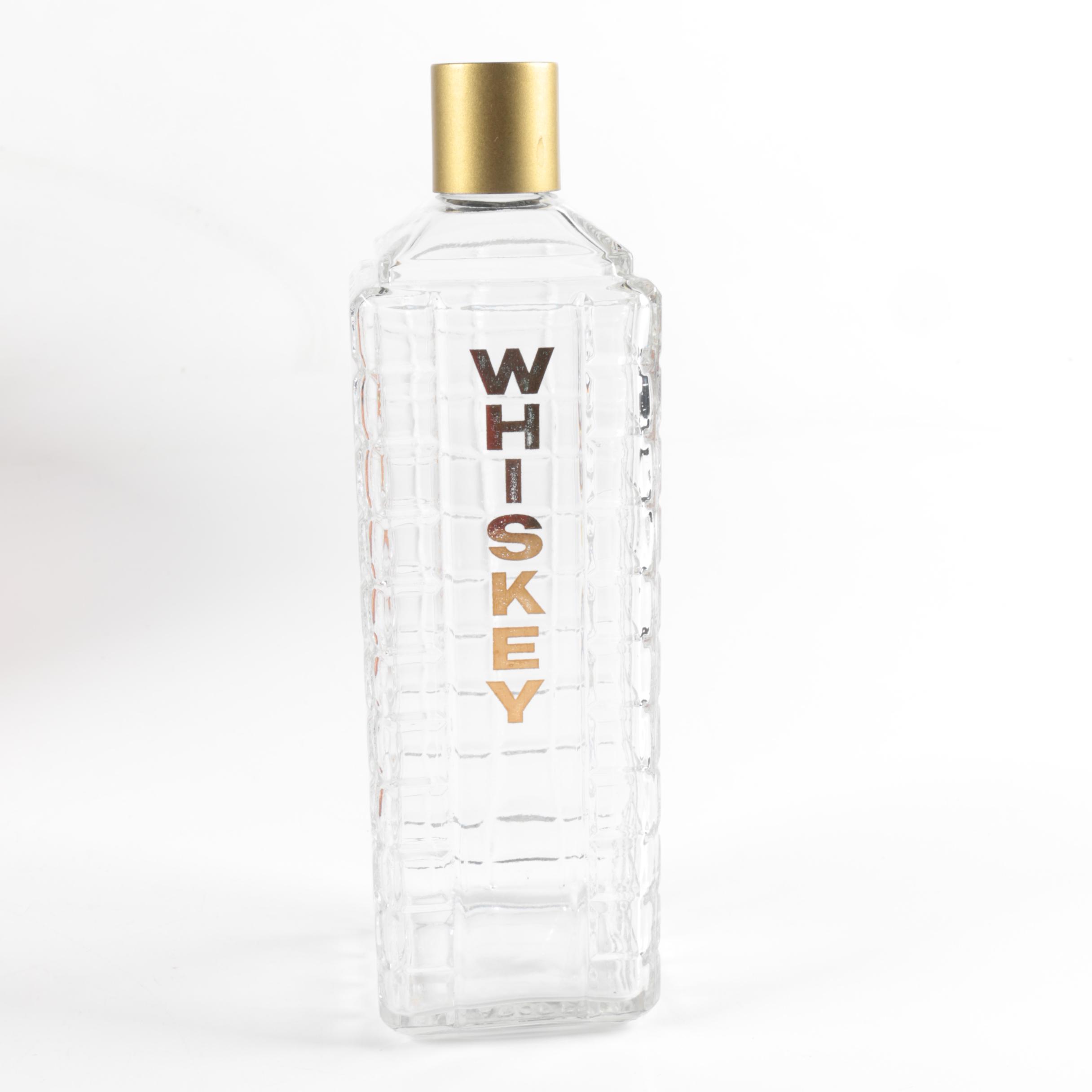 Decorative Wooden Barrel Shaped Shelf with Glass Barware