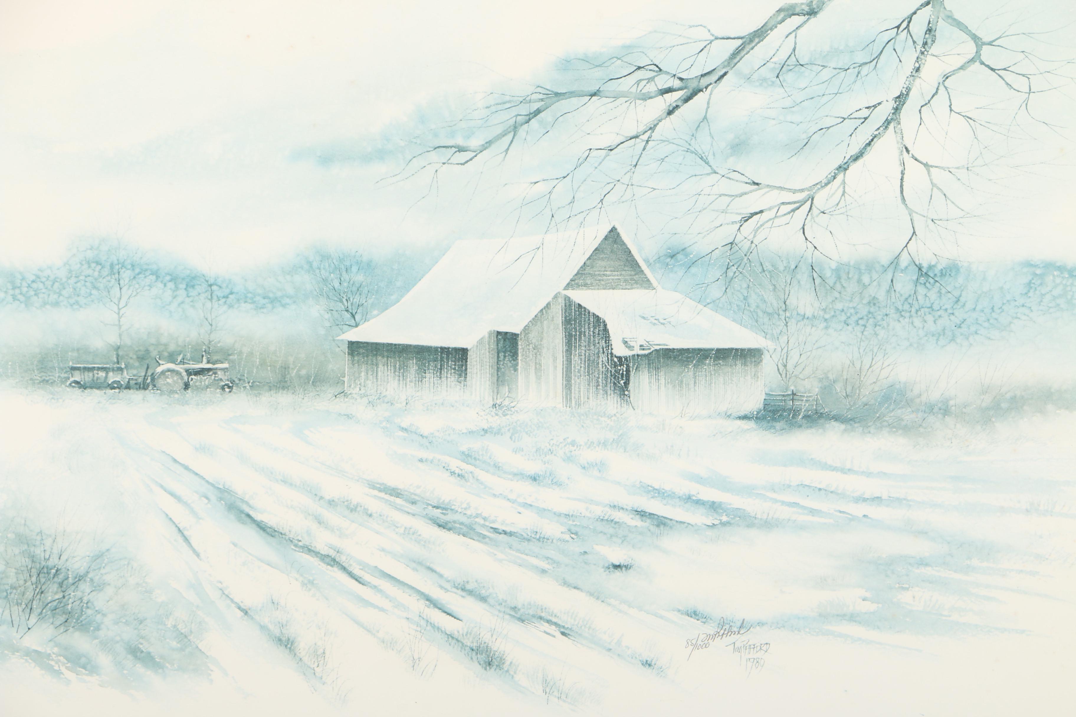 Tim Pafford Limited Edition Offset Lithograph "Just Resting"