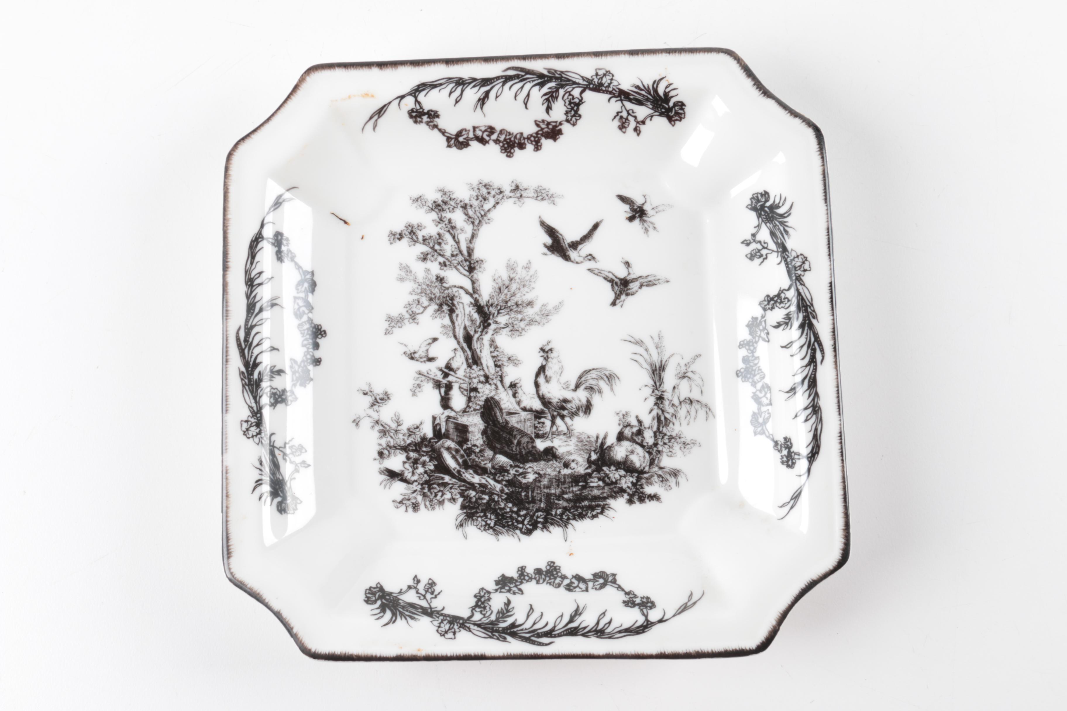 Aux Au Provence Square Chicken Plates