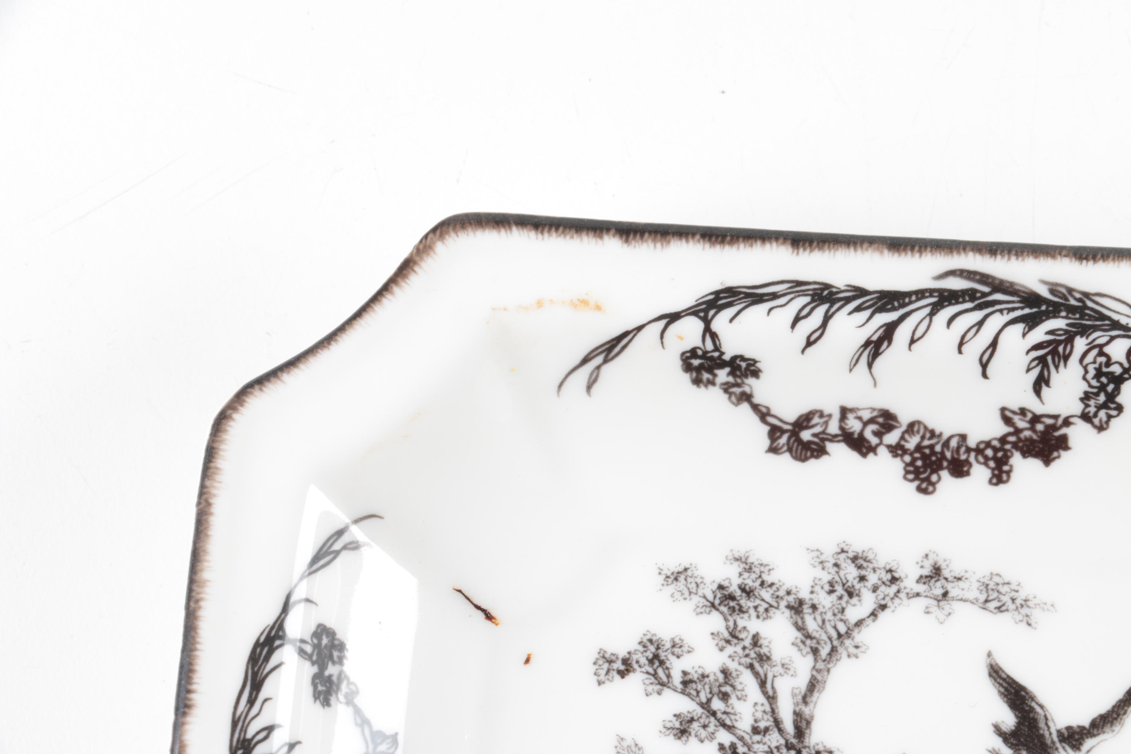 Aux Au Provence Square Chicken Plates