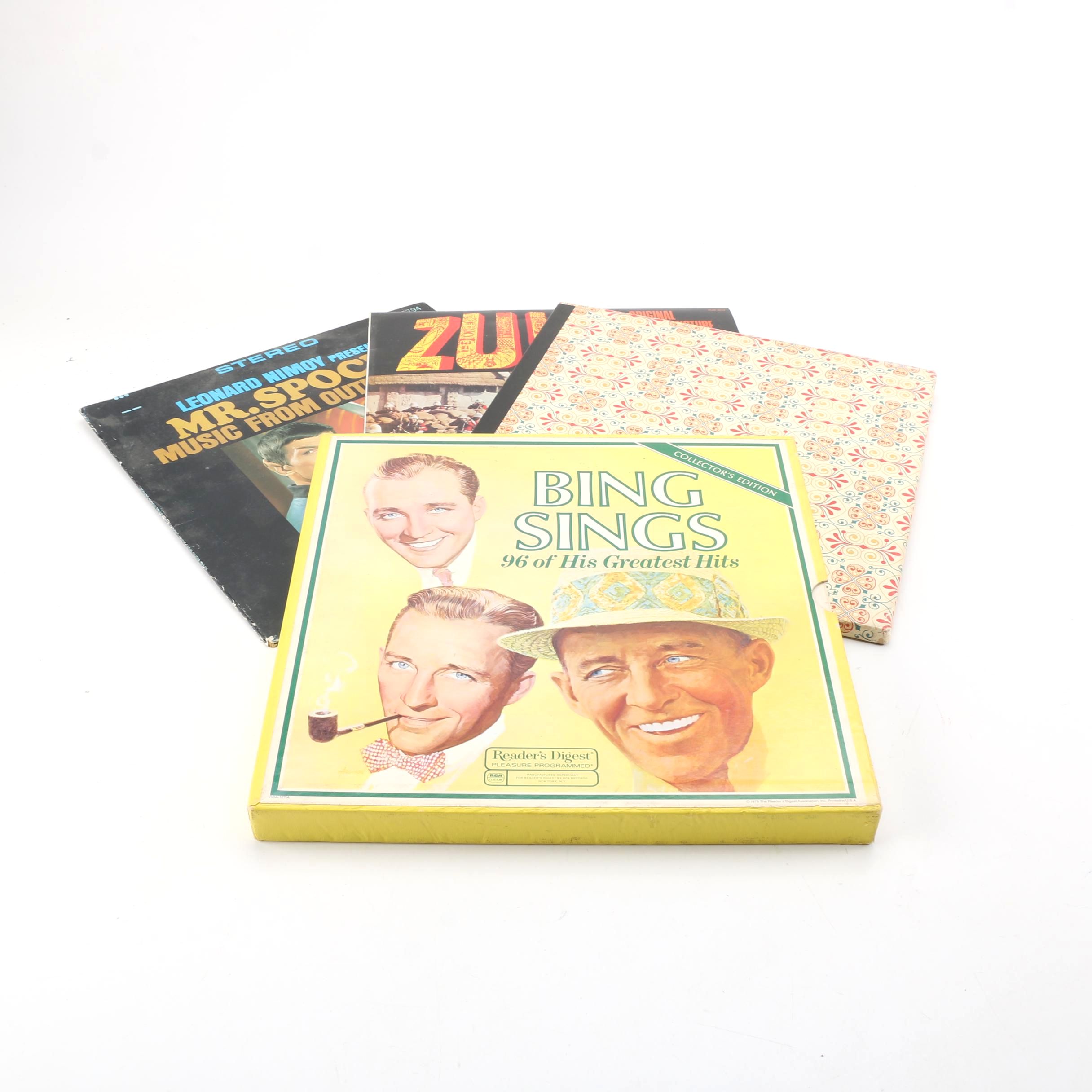 Bing Crosby, "Tosca", "Zulu", and Mr. Spock LPs