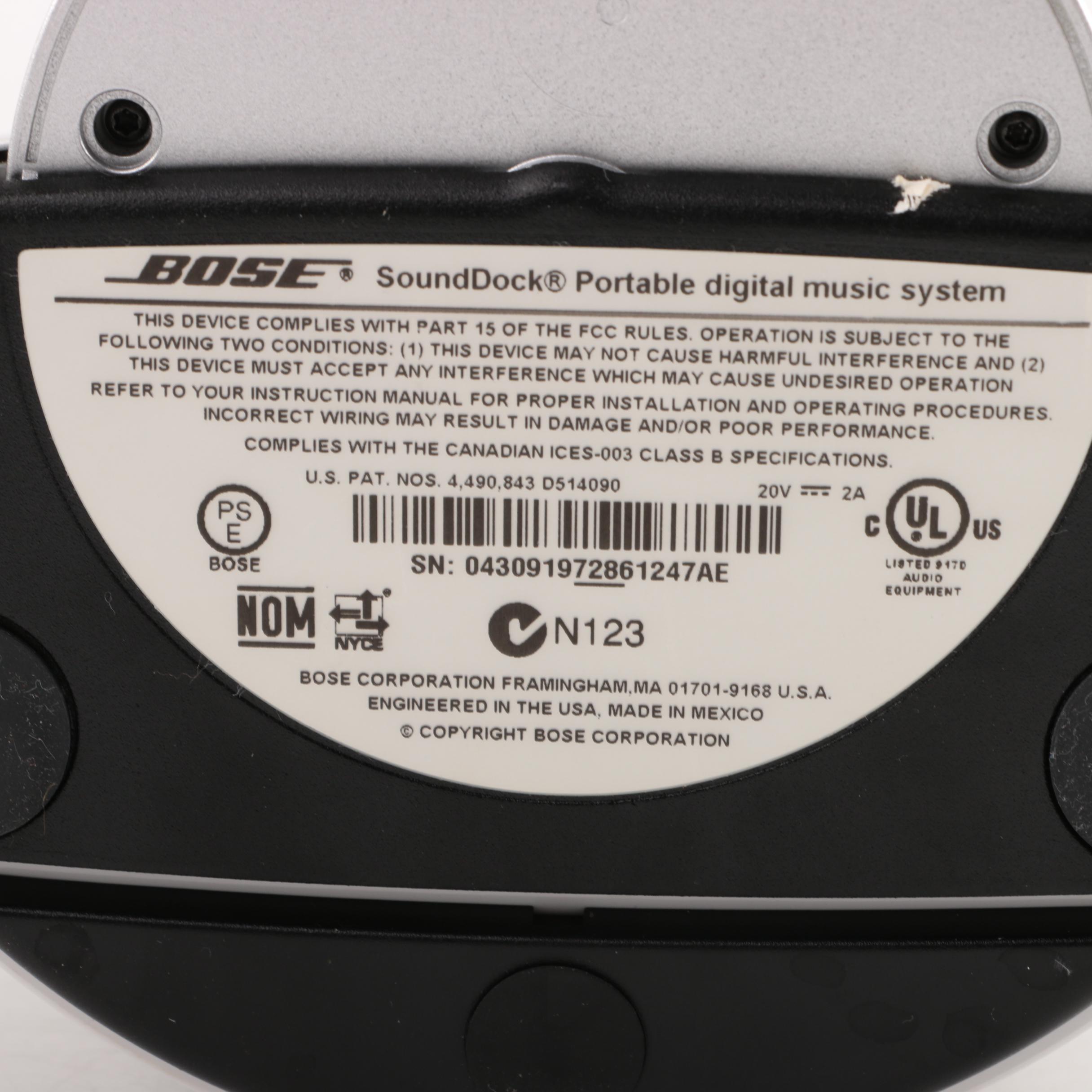 Bose SoundDock Portable Digital Music System