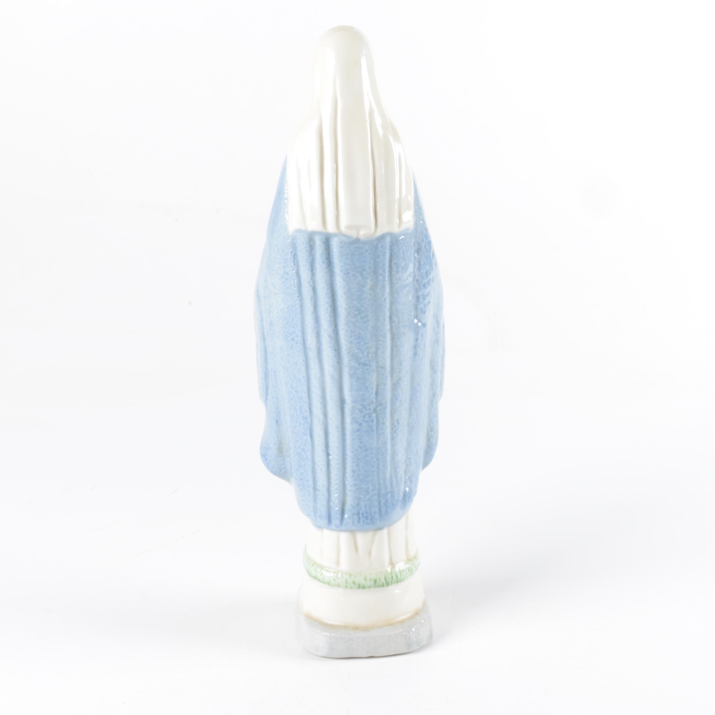 Vintage Hand-Painted "Mother Mary" Porcelain Figurine
