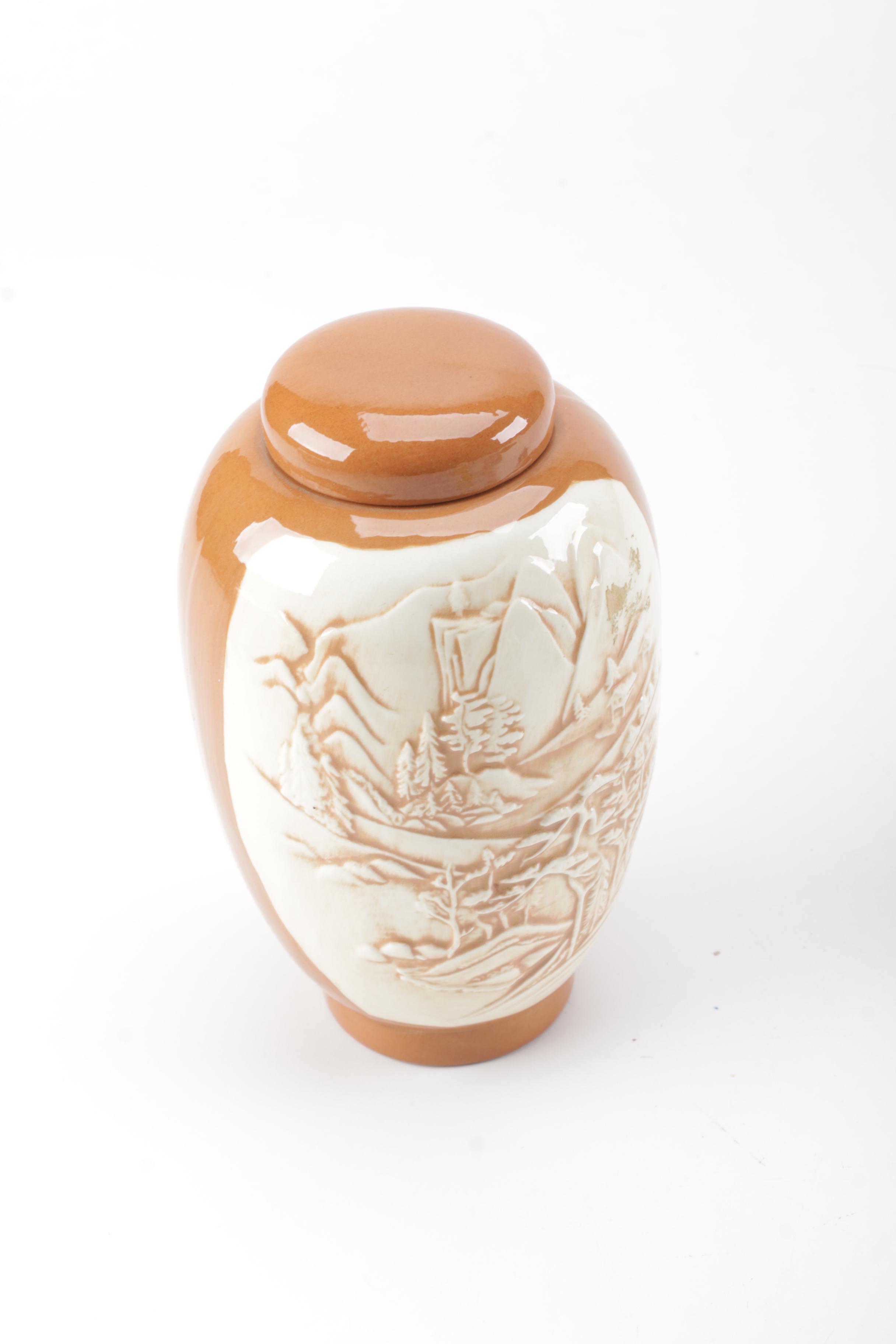 Ceramic Ginger Jars with Lids