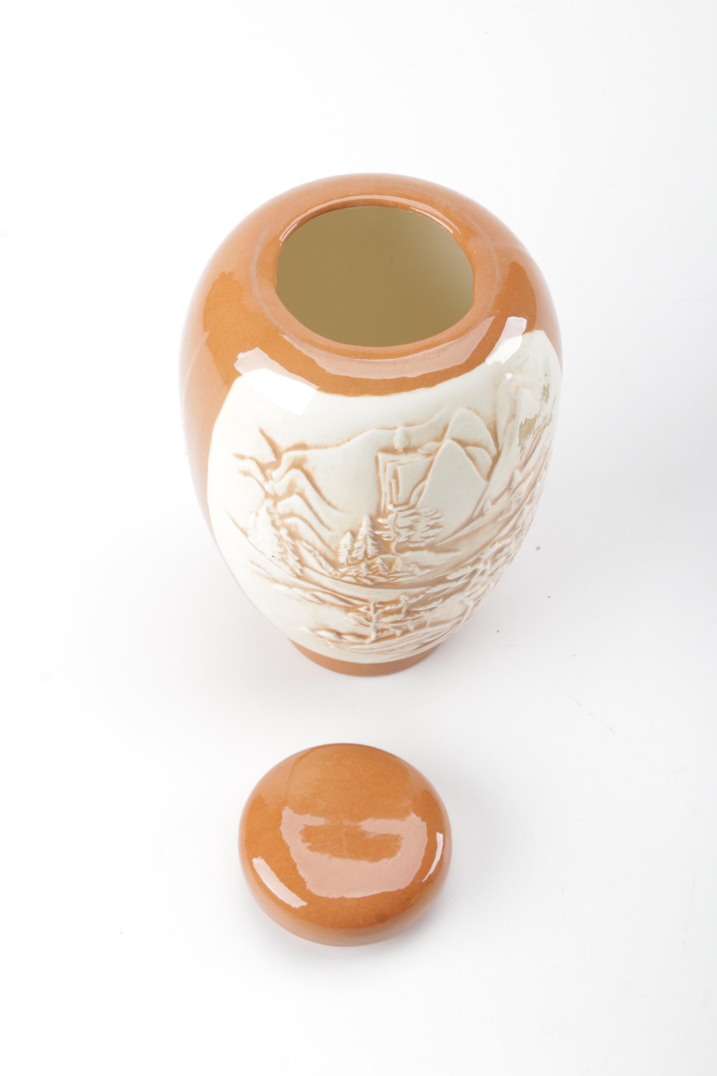 Ceramic Ginger Jars with Lids