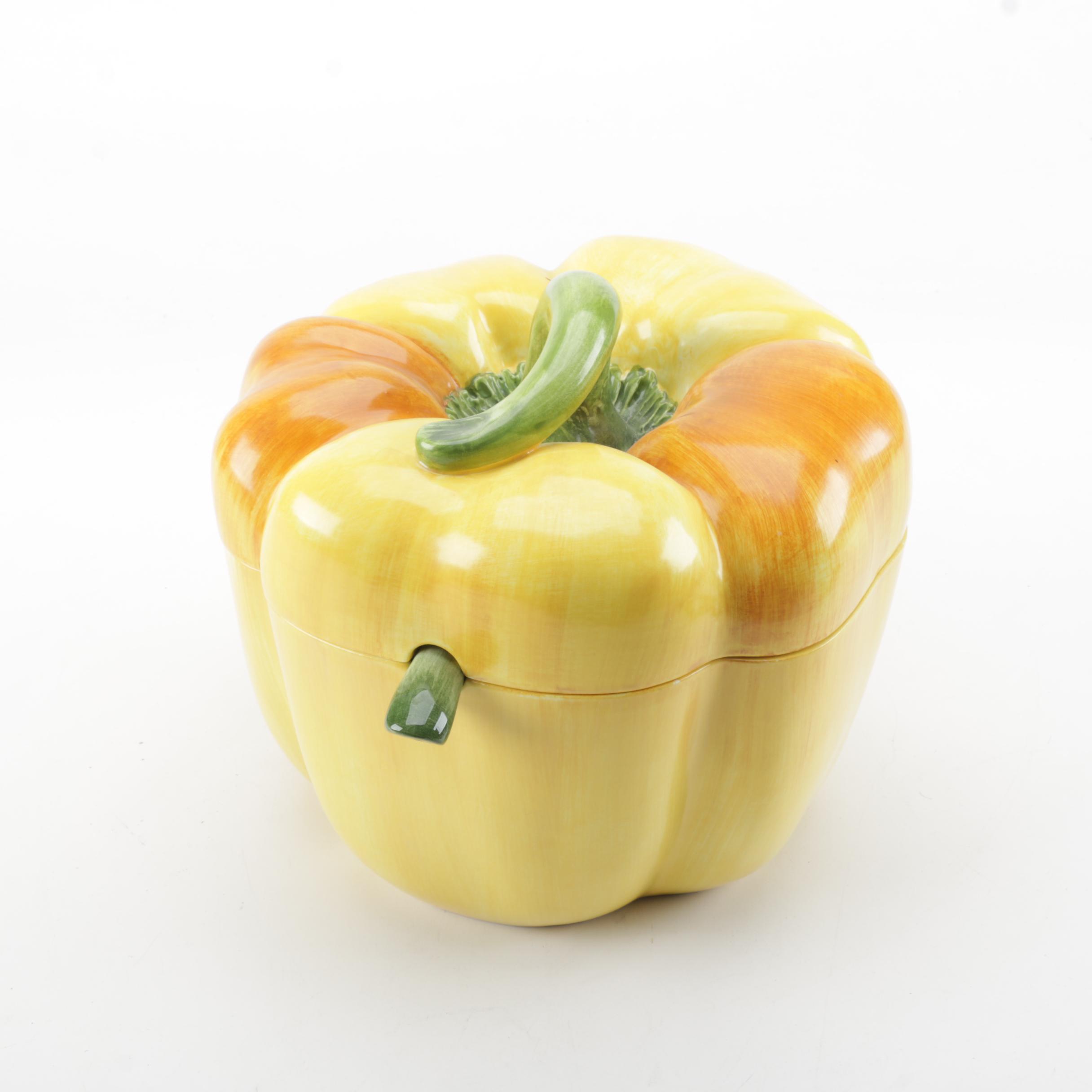 Sur La Table Yellow Pepper Soup Tureen