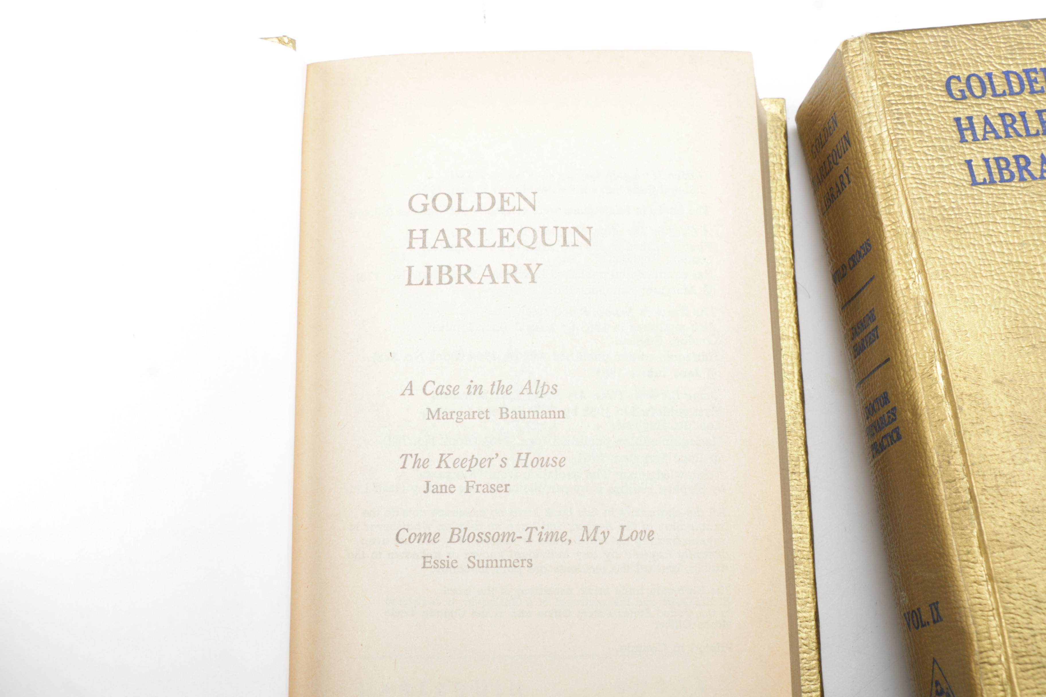 1971 "Golden Harlequin Library" Hardcover Books in Twenty Volumes