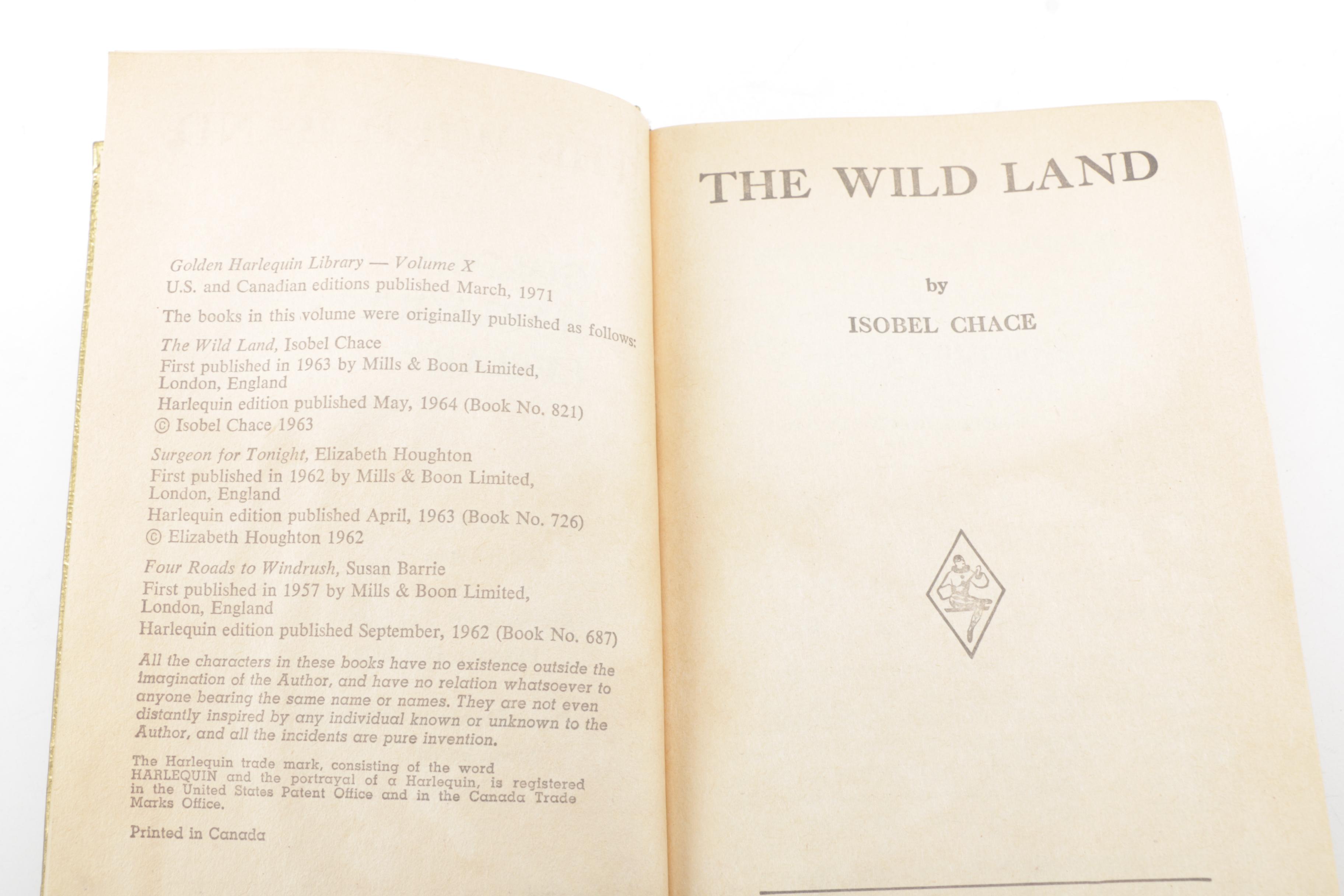 1971 "Golden Harlequin Library" Hardcover Books in Twenty Volumes