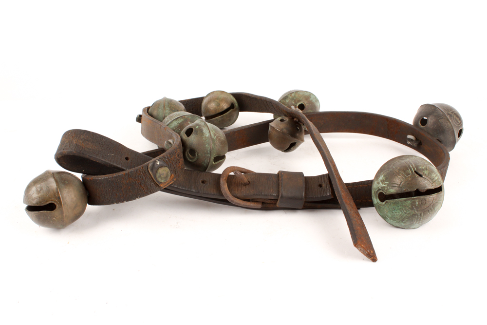 Antique Brass Sleigh Bells