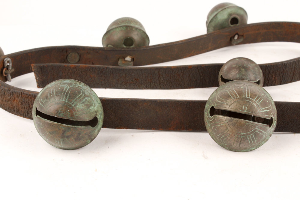 Antique Brass Sleigh Bells