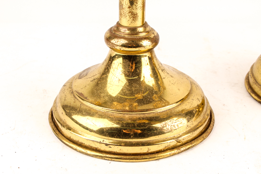 Brass Candle Holders and Snuffer