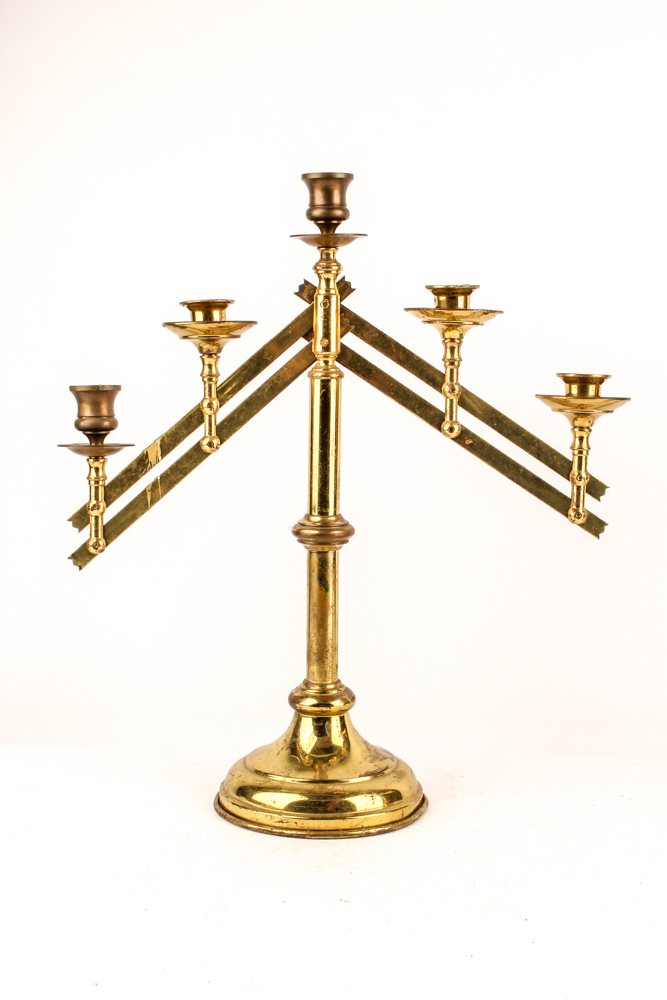 Brass Candle Holders and Snuffer