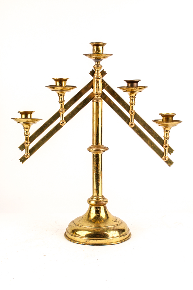 Brass Candle Holders and Snuffer