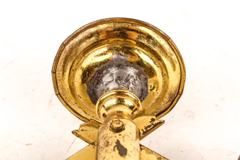 Brass Candle Holders and Snuffer