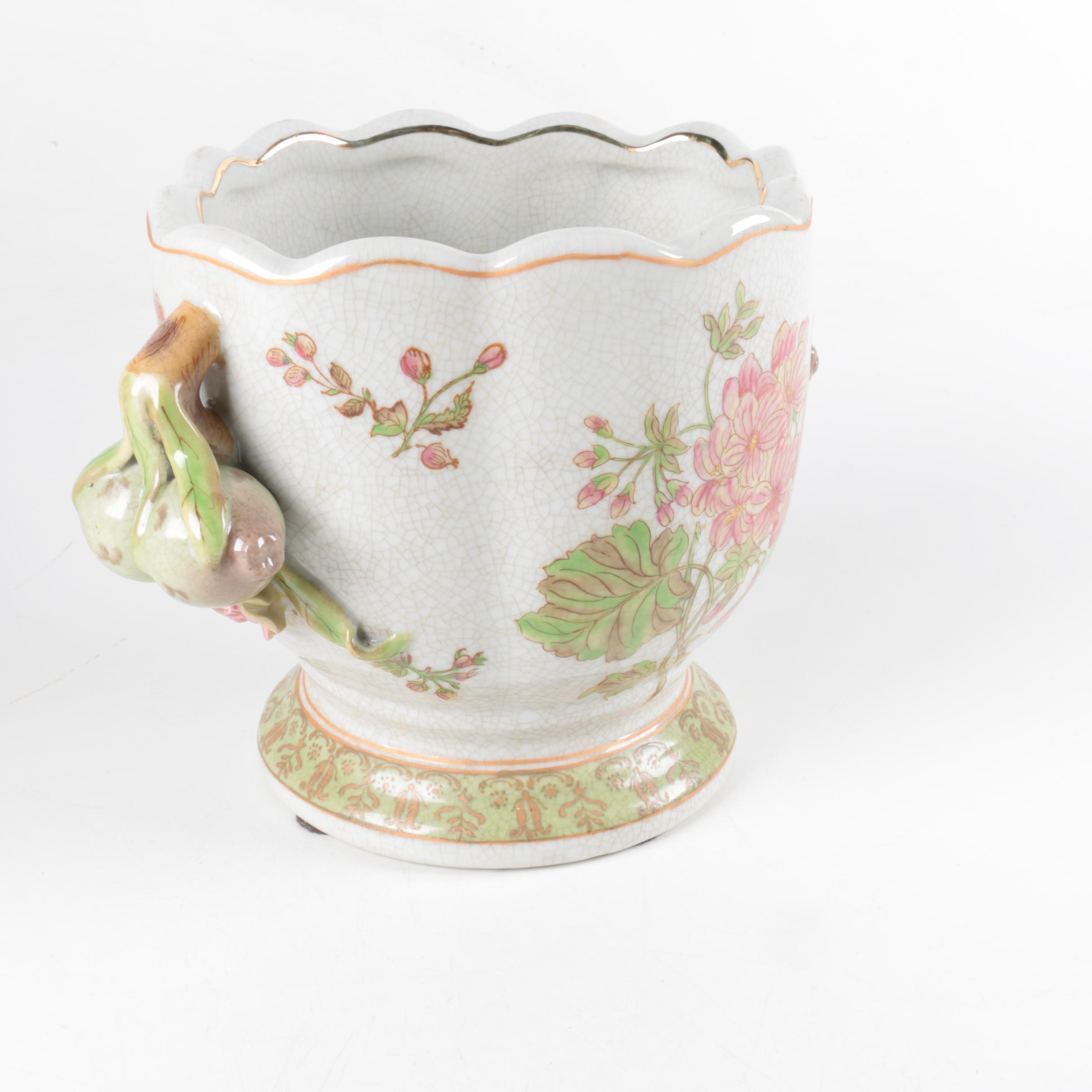 Decorative Floral Ceramic Planters from Asia