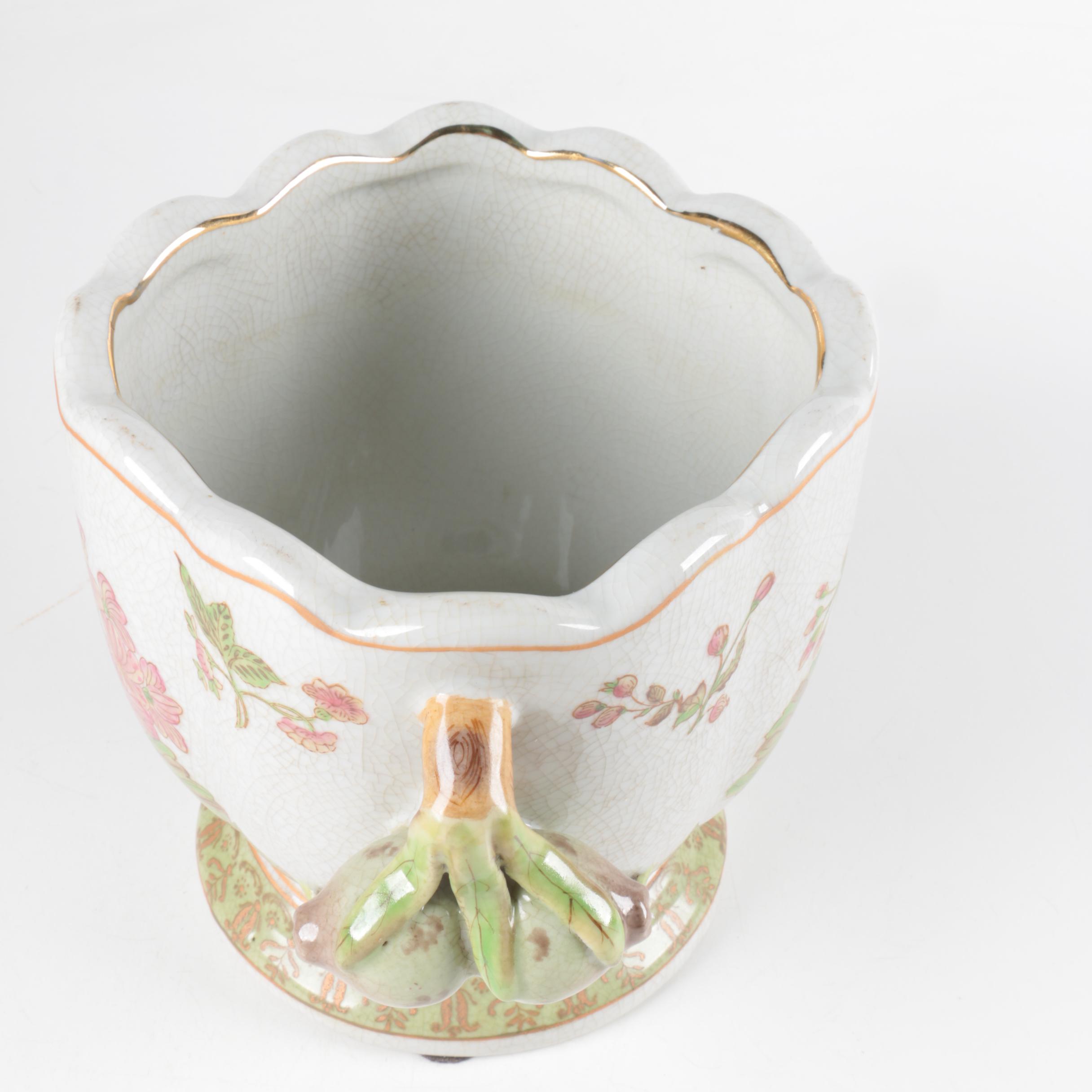 Decorative Floral Ceramic Planters from Asia