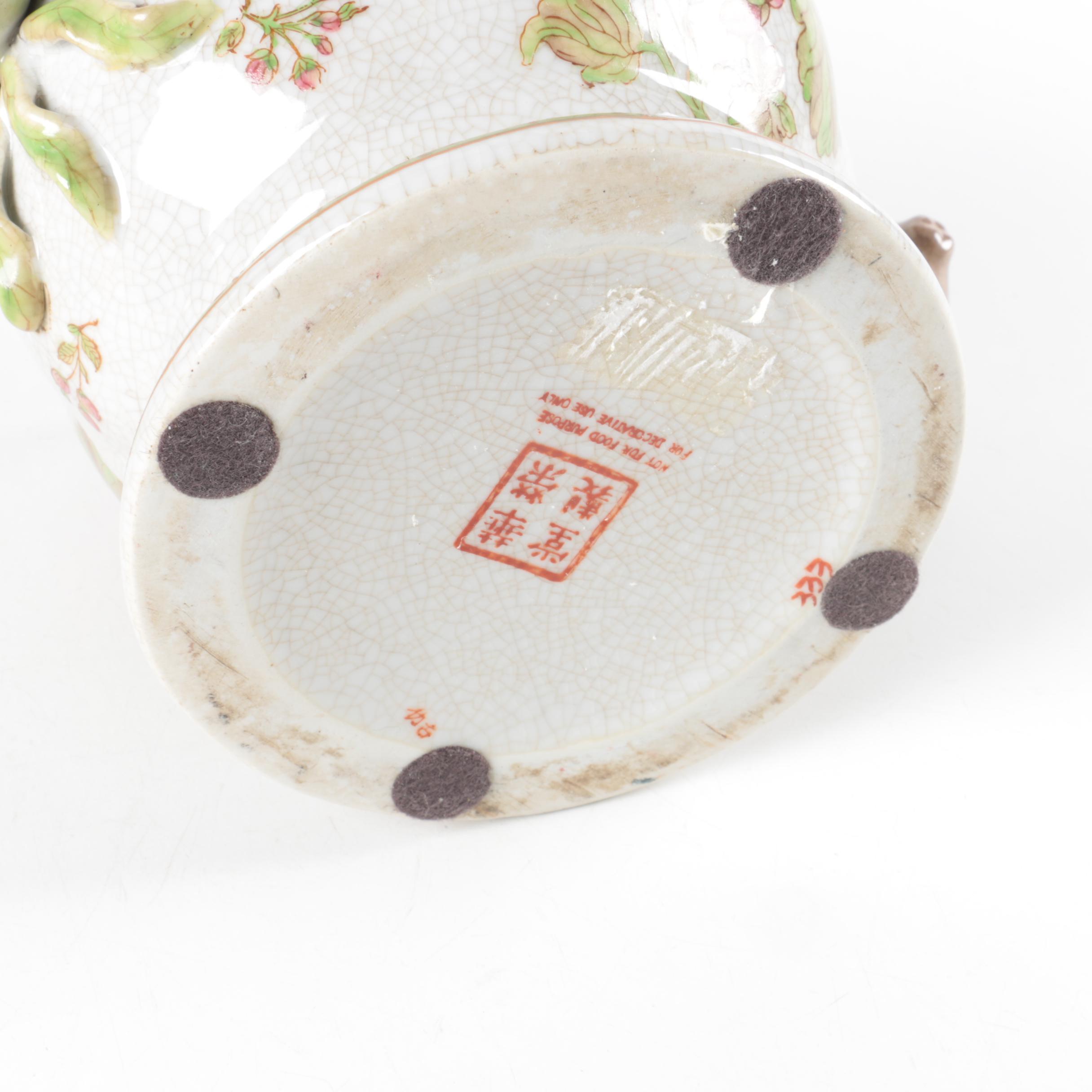 Decorative Floral Ceramic Planters from Asia