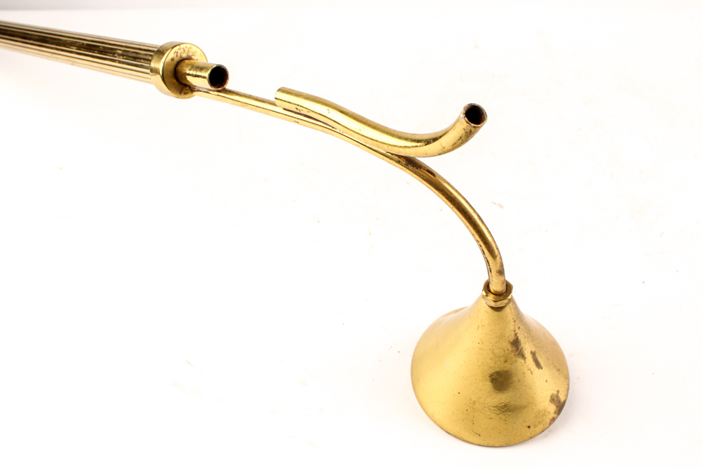 Brass Candle Holders and Snuffer