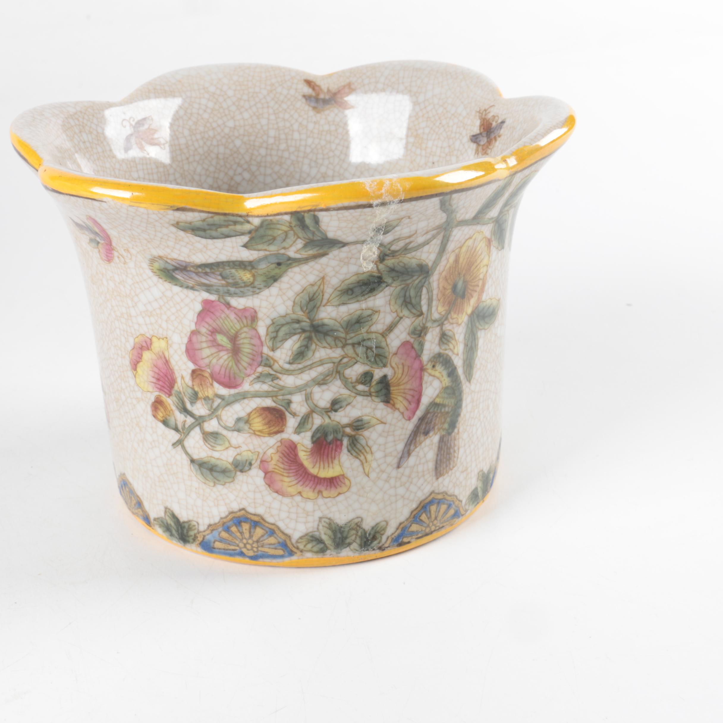 Decorative Floral Ceramic Planters from Asia