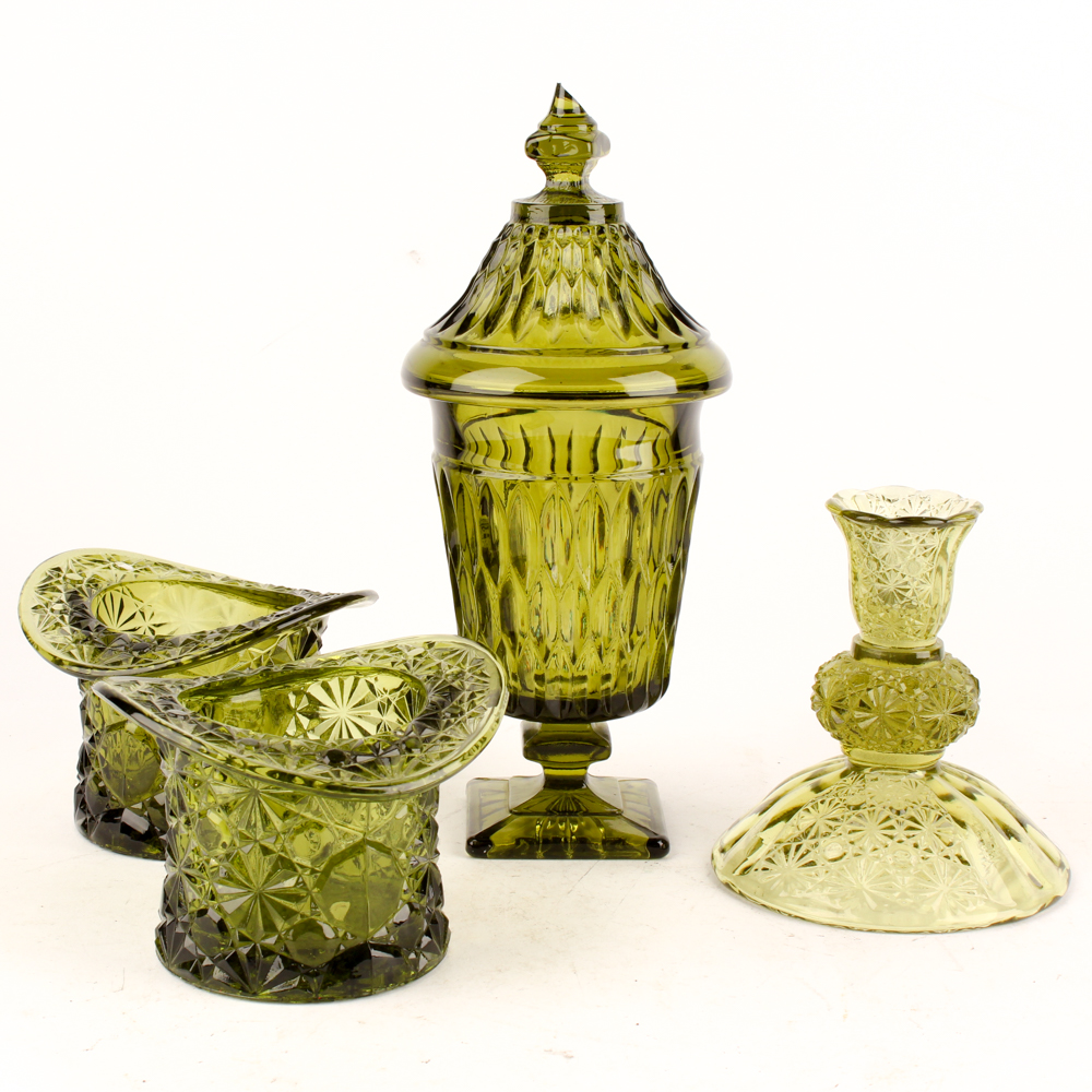 Indiana Glass "Mount Vernon" Lidded Candy Dish and More