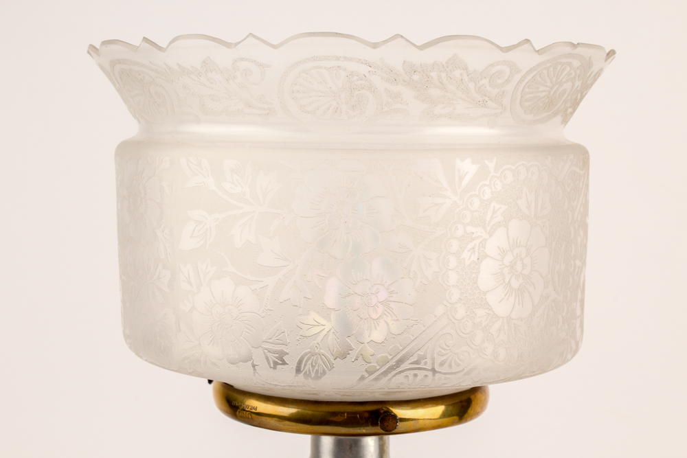 Uno Bronze and Glass Table Lamp