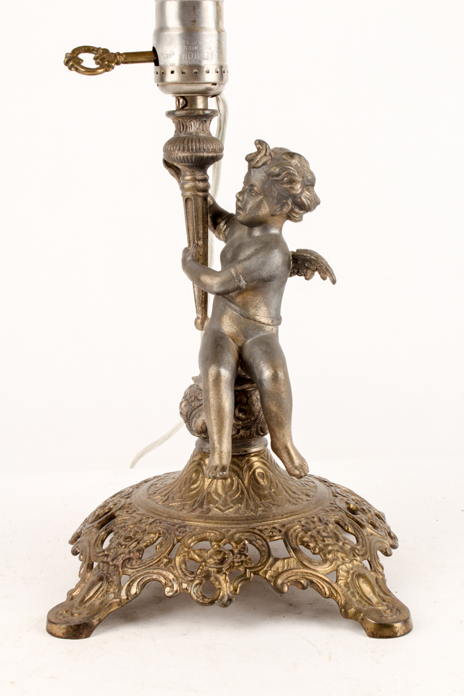 Uno Bronze and Glass Table Lamp