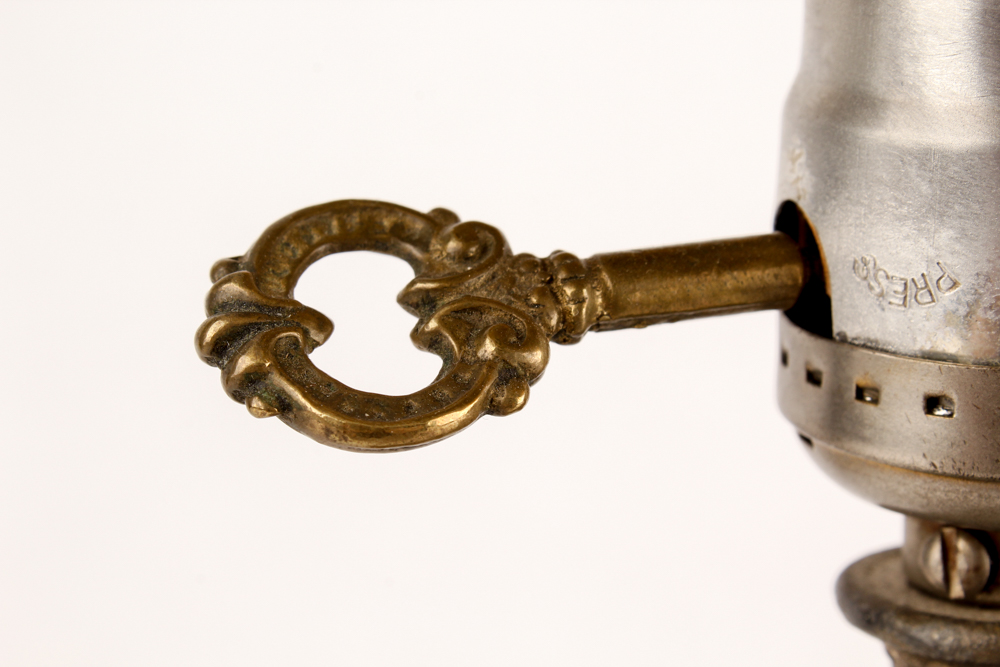 Uno Bronze and Glass Table Lamp