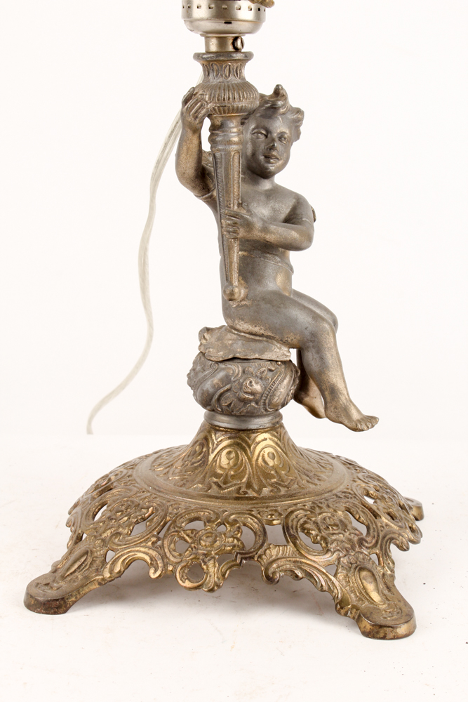 Uno Bronze and Glass Table Lamp