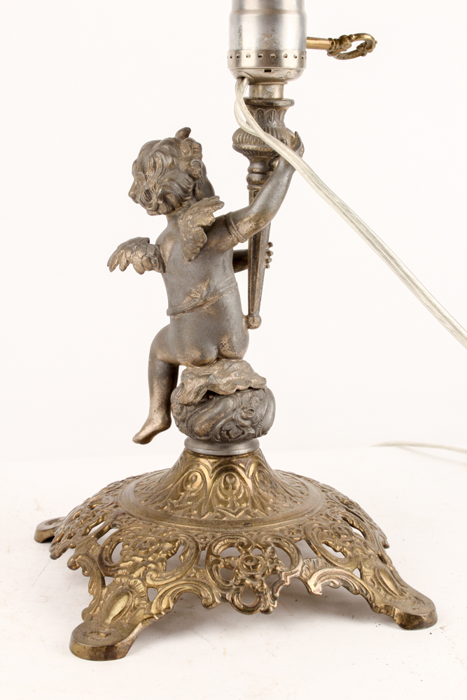 Uno Bronze and Glass Table Lamp