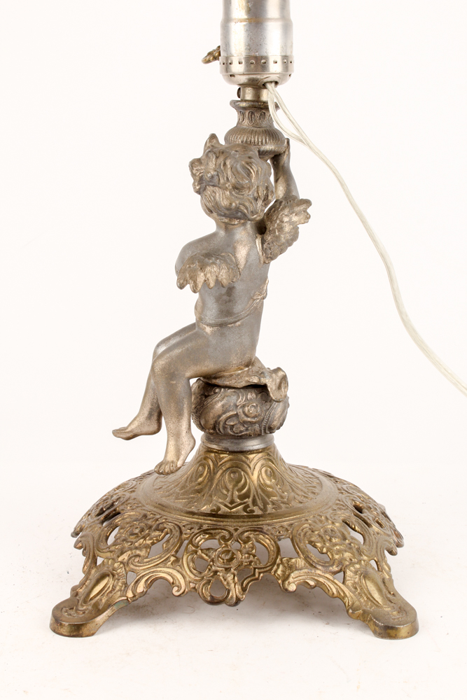 Uno Bronze and Glass Table Lamp