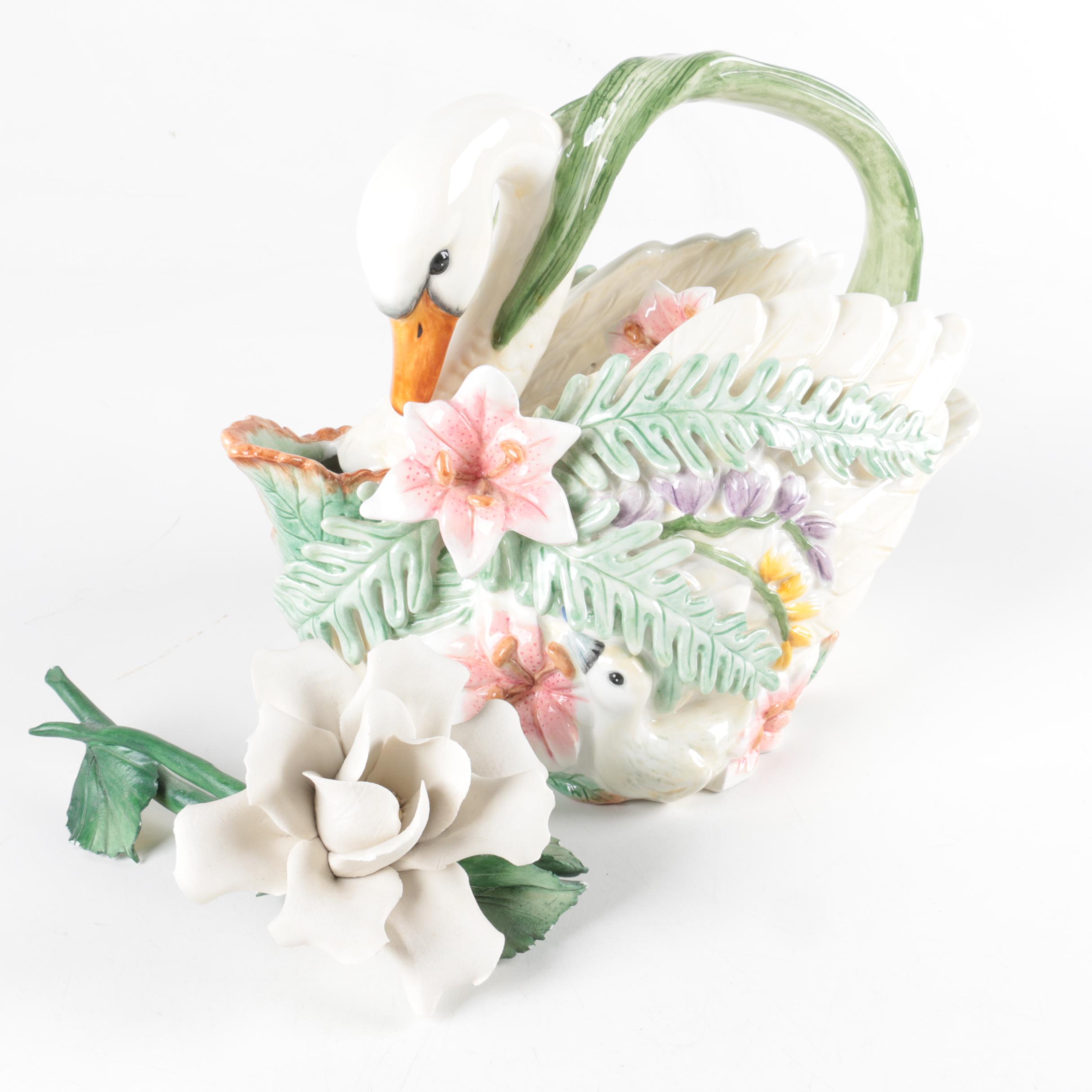 Fitz and Floyd and Capodimonte Porcelain Decor