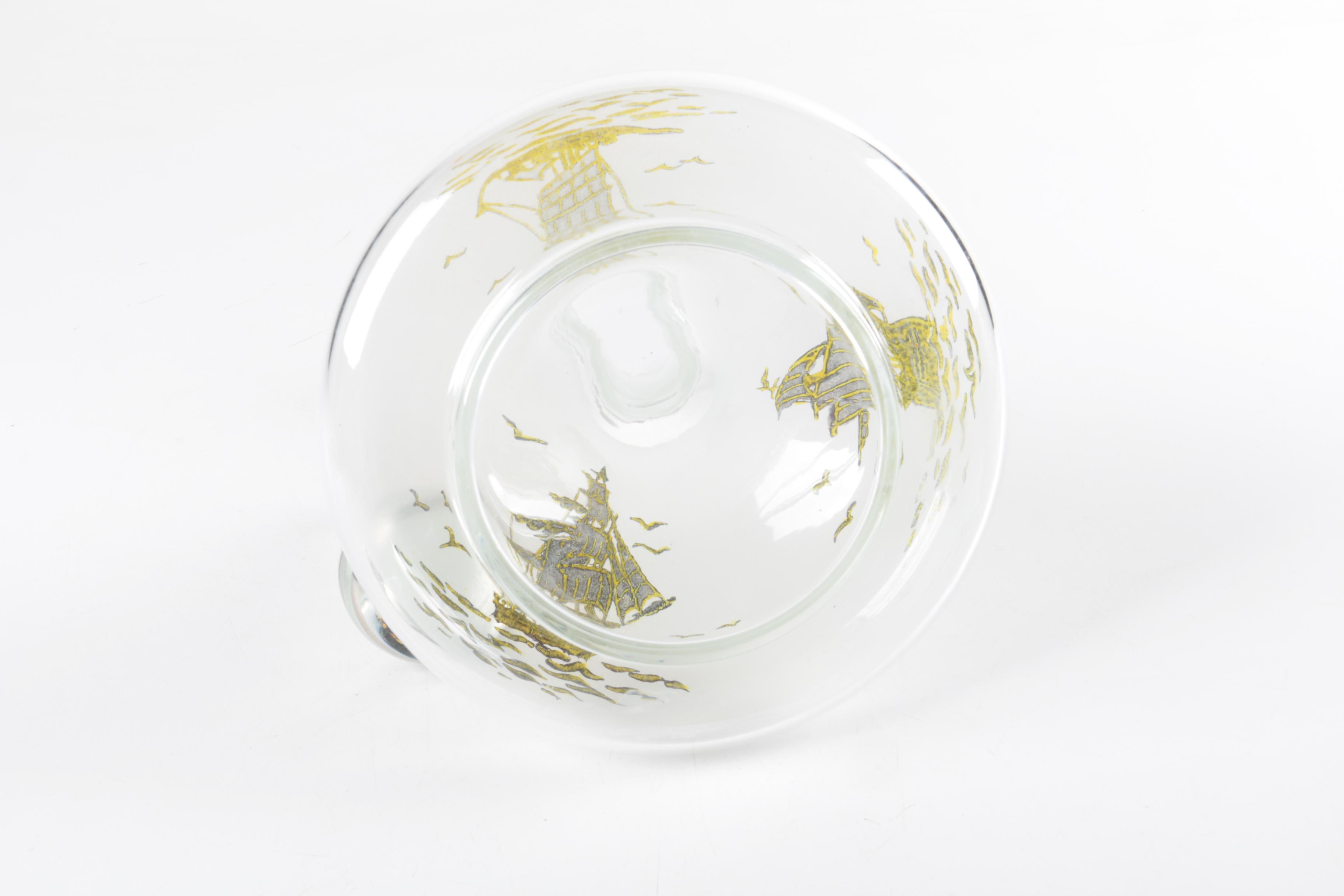 Glass Ships Decanter