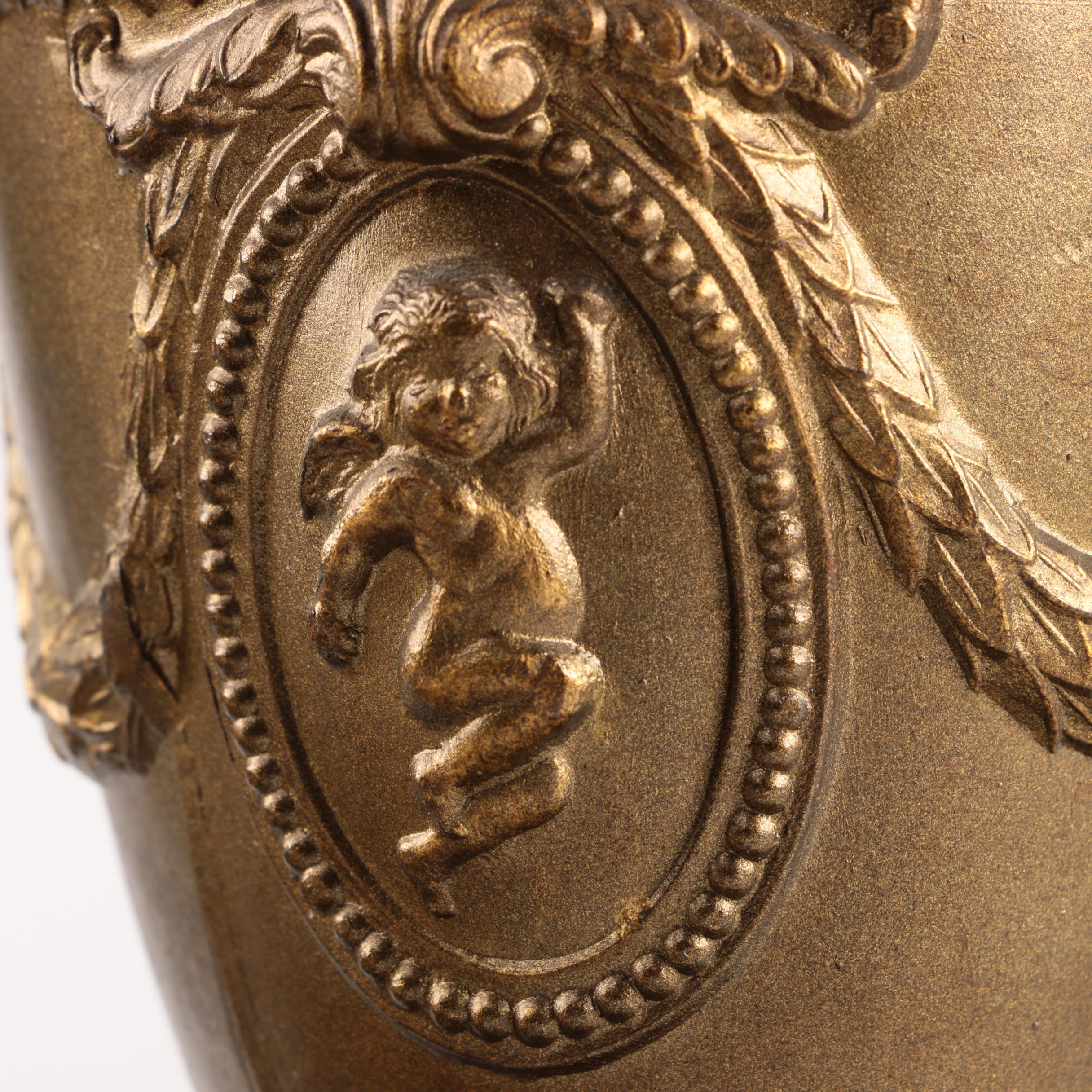 Vintage Victorian-Style Lamp with Slag Glass Shade