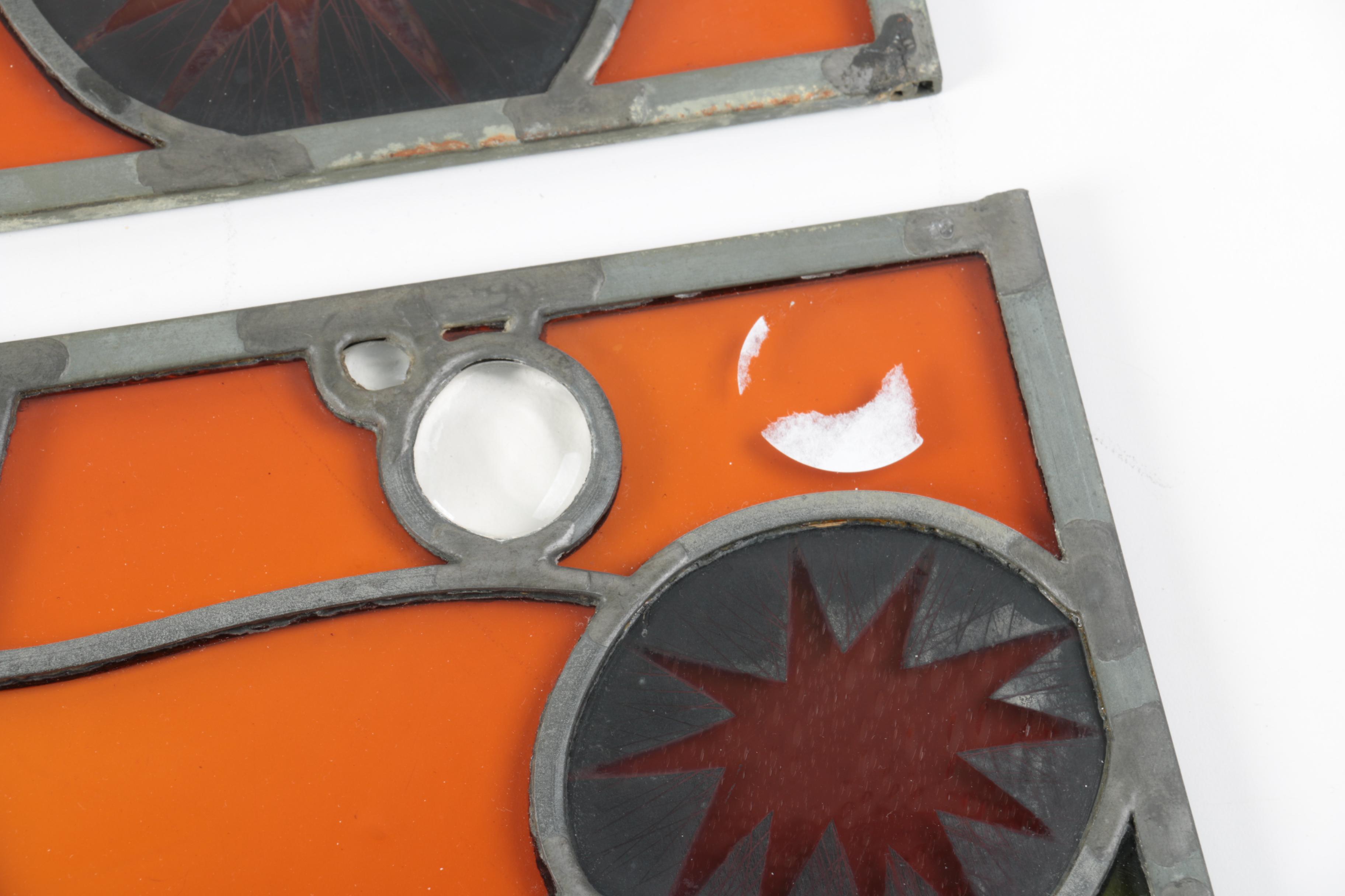 Stained Glass Seascape Themed Panels