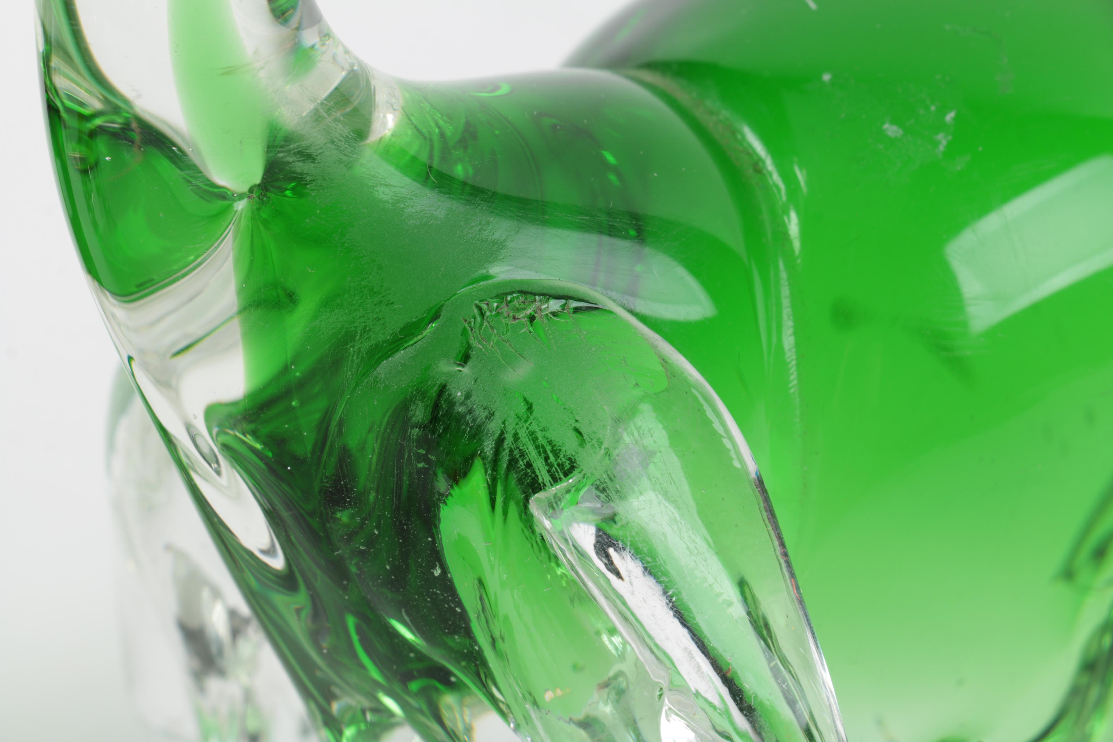 Glass Elephant Figurines including Lenwile Ardalt