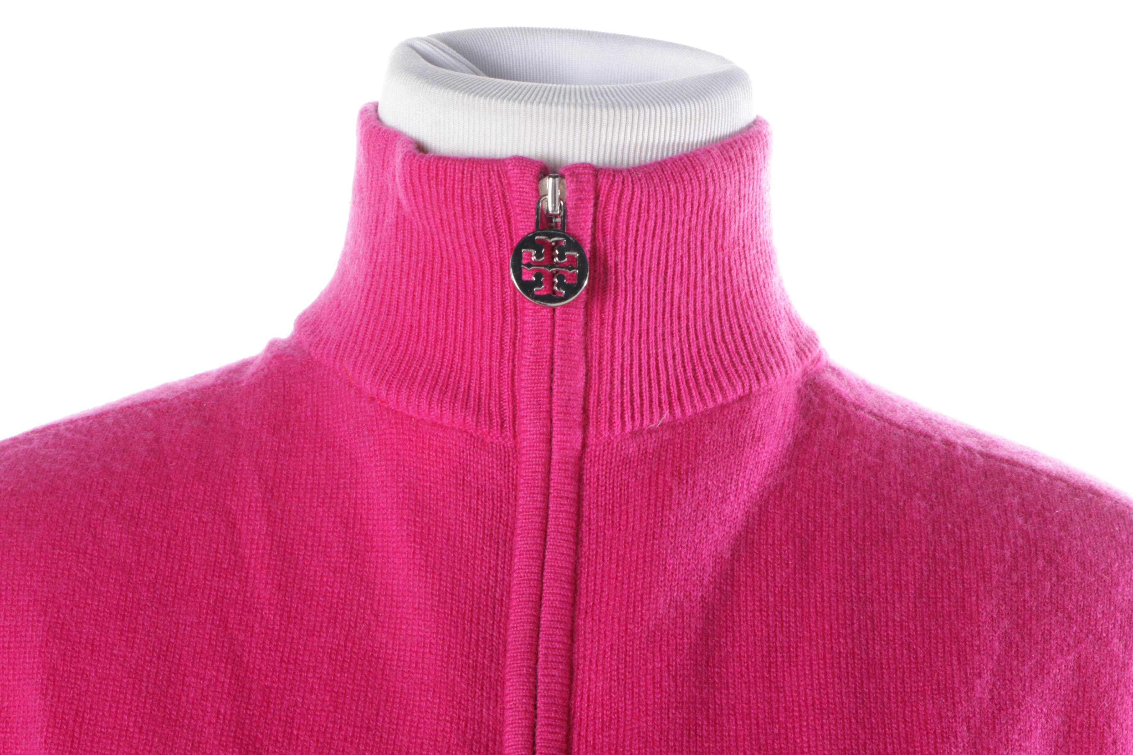 Tory Burch Cashmere Zip-Up Sweater