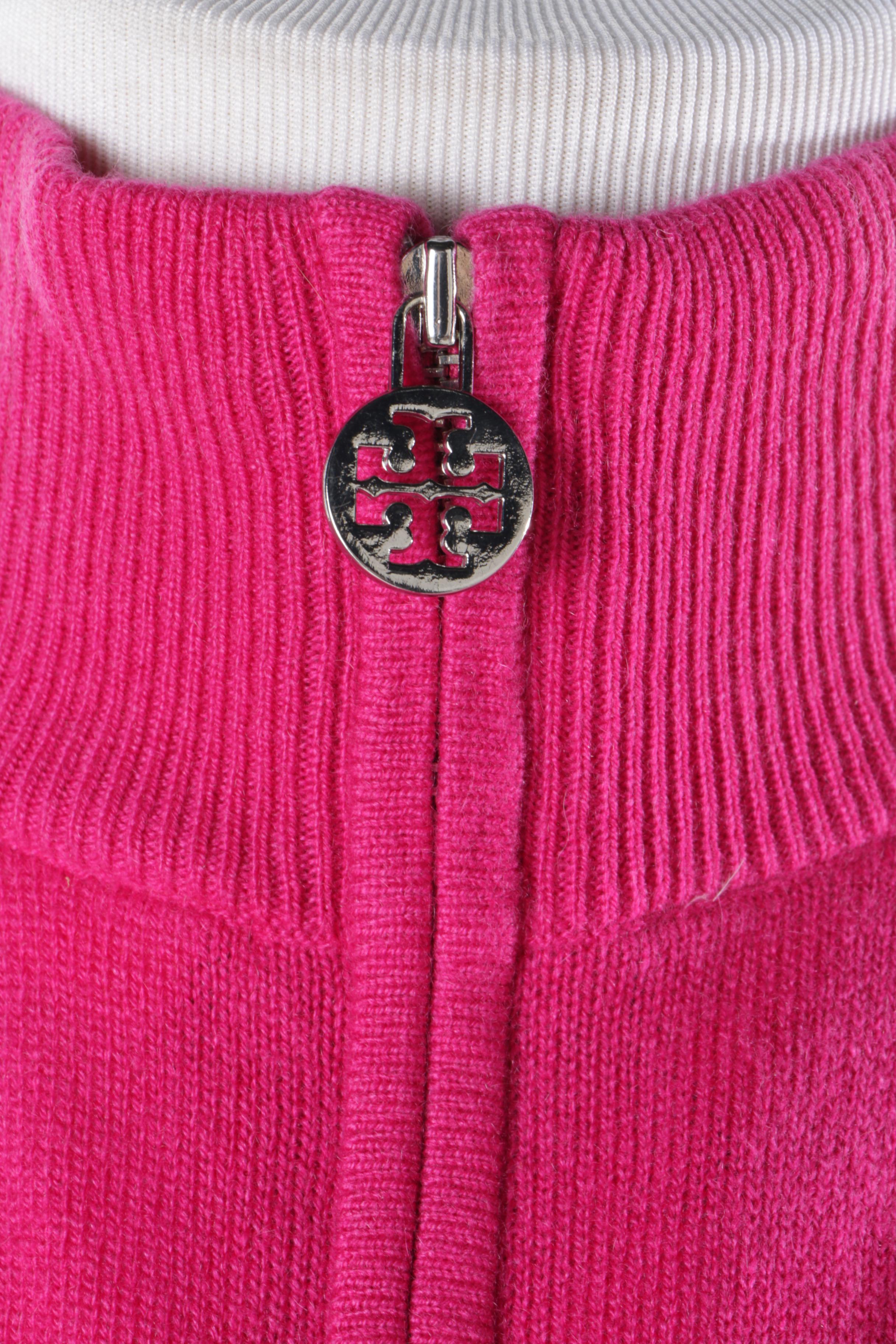 Tory Burch Cashmere Zip-Up Sweater