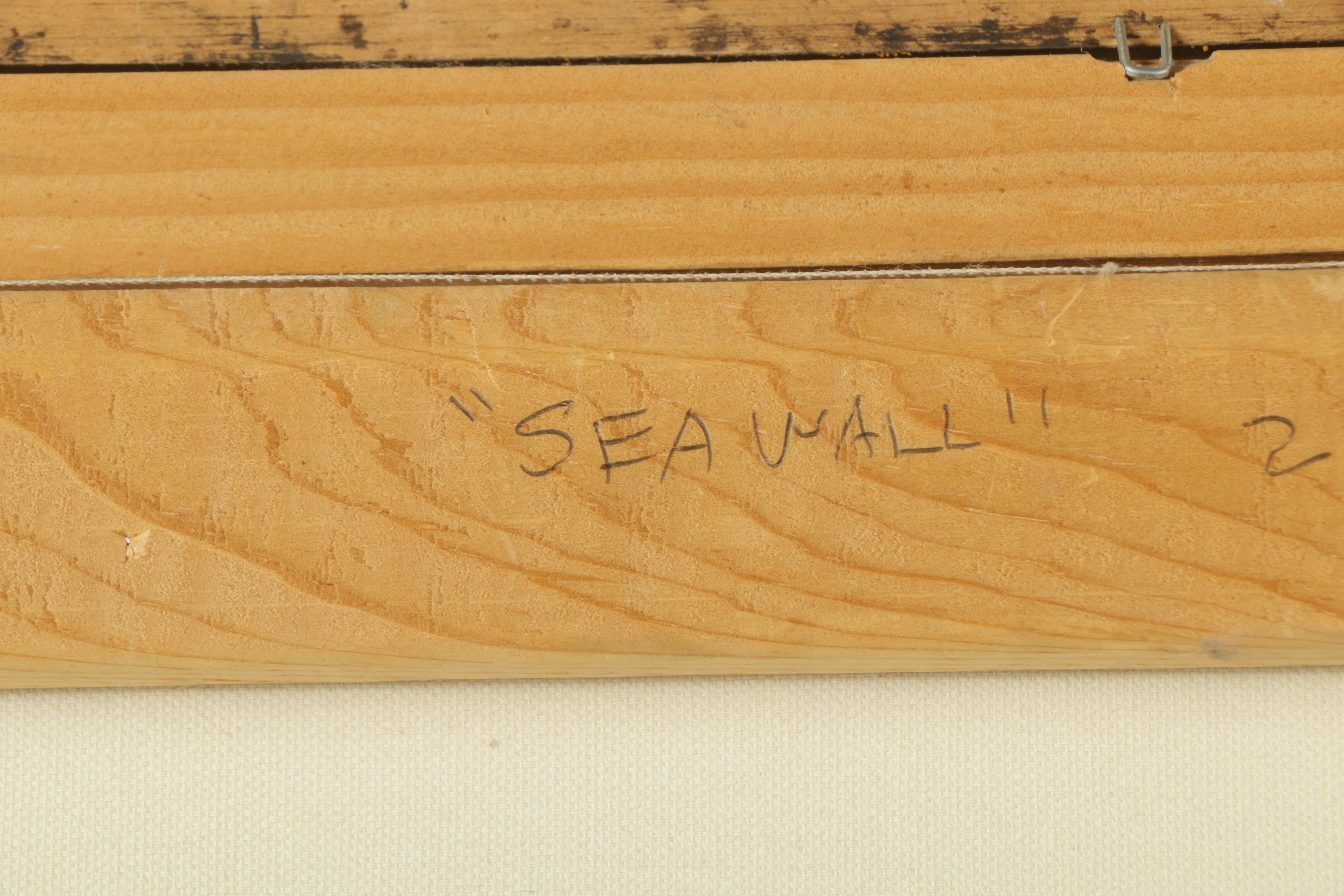 Robert Watson Oil Painting on Canvas "Seawall"