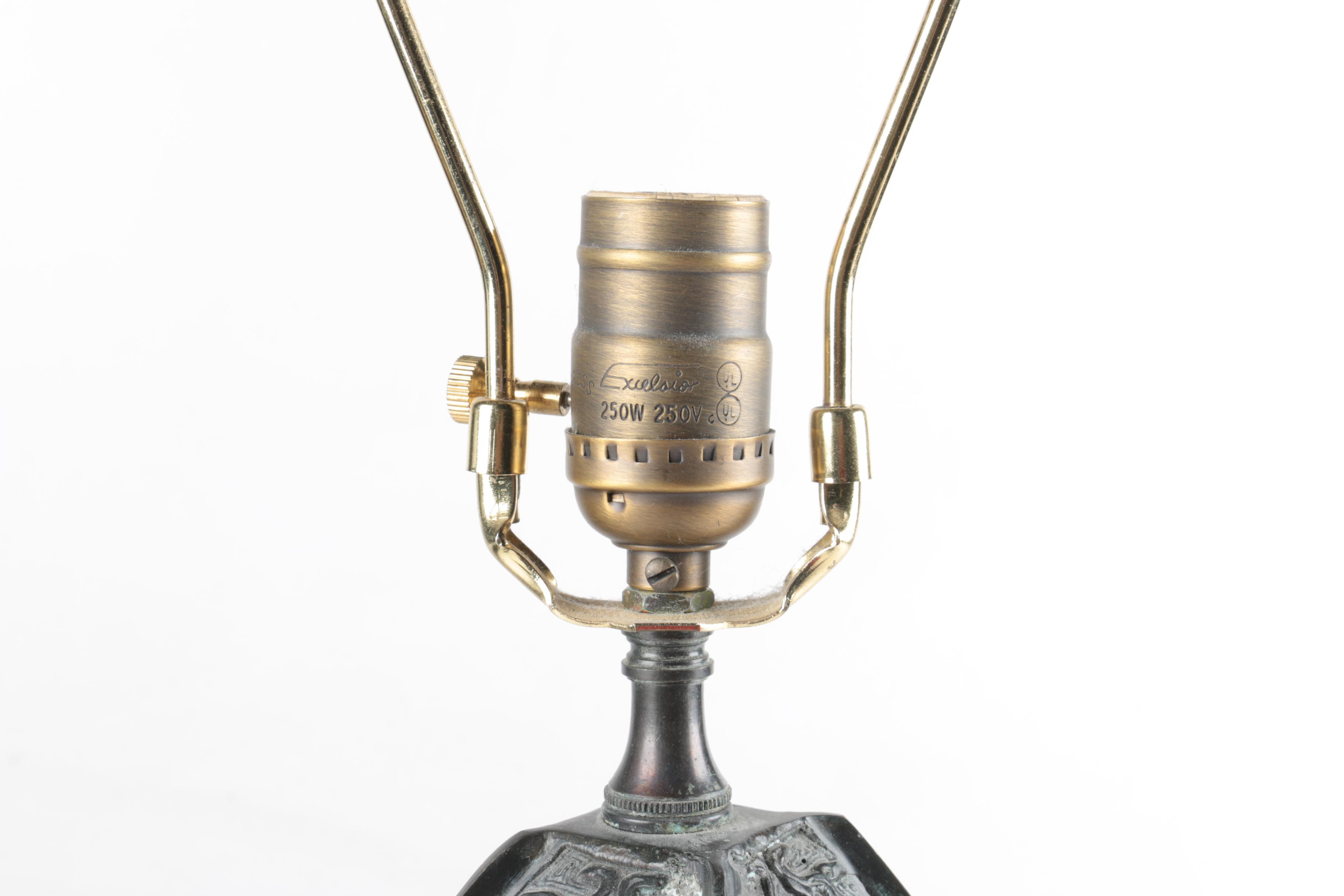 Chinese Bronze Table Lamp