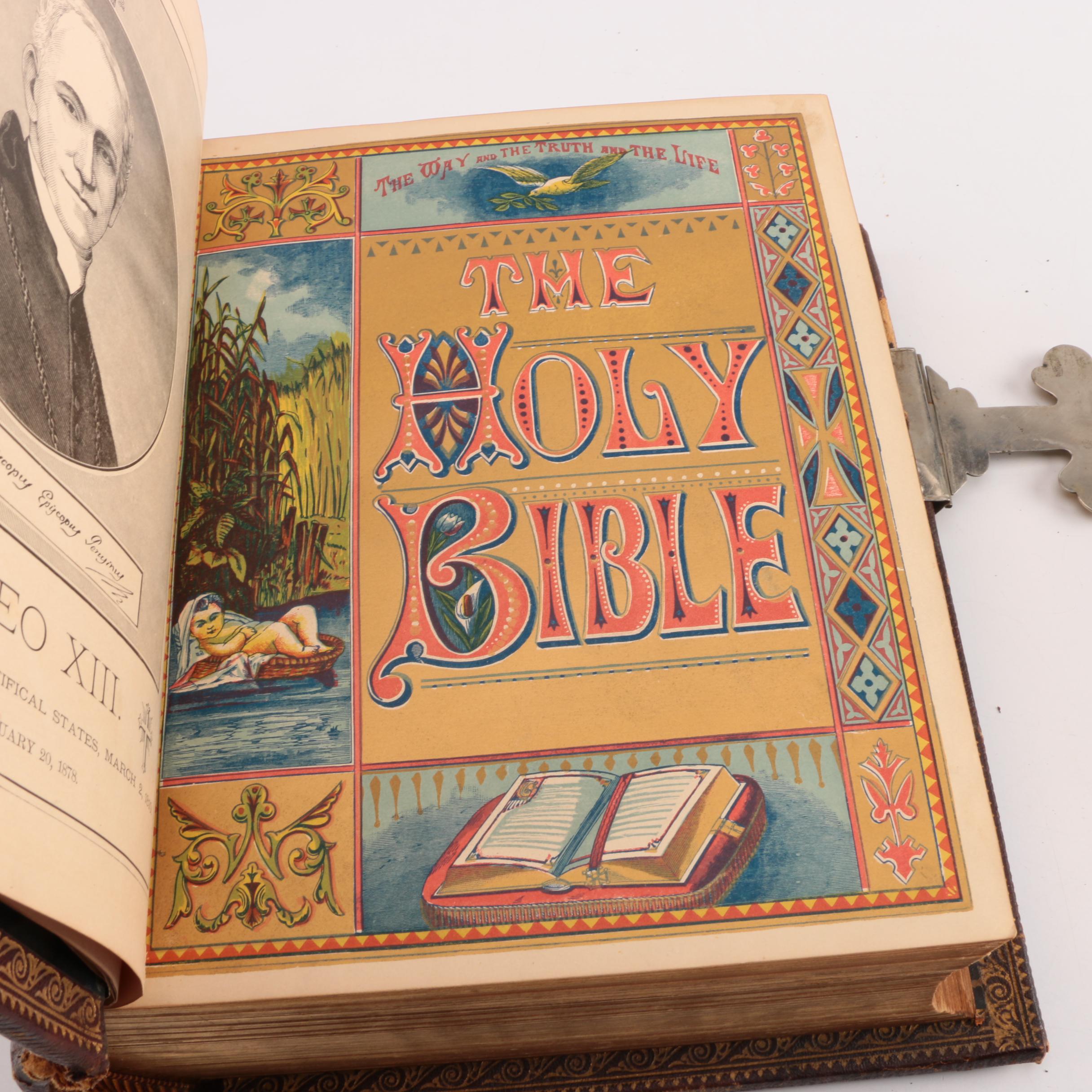 Antique Holy Catholic Bible