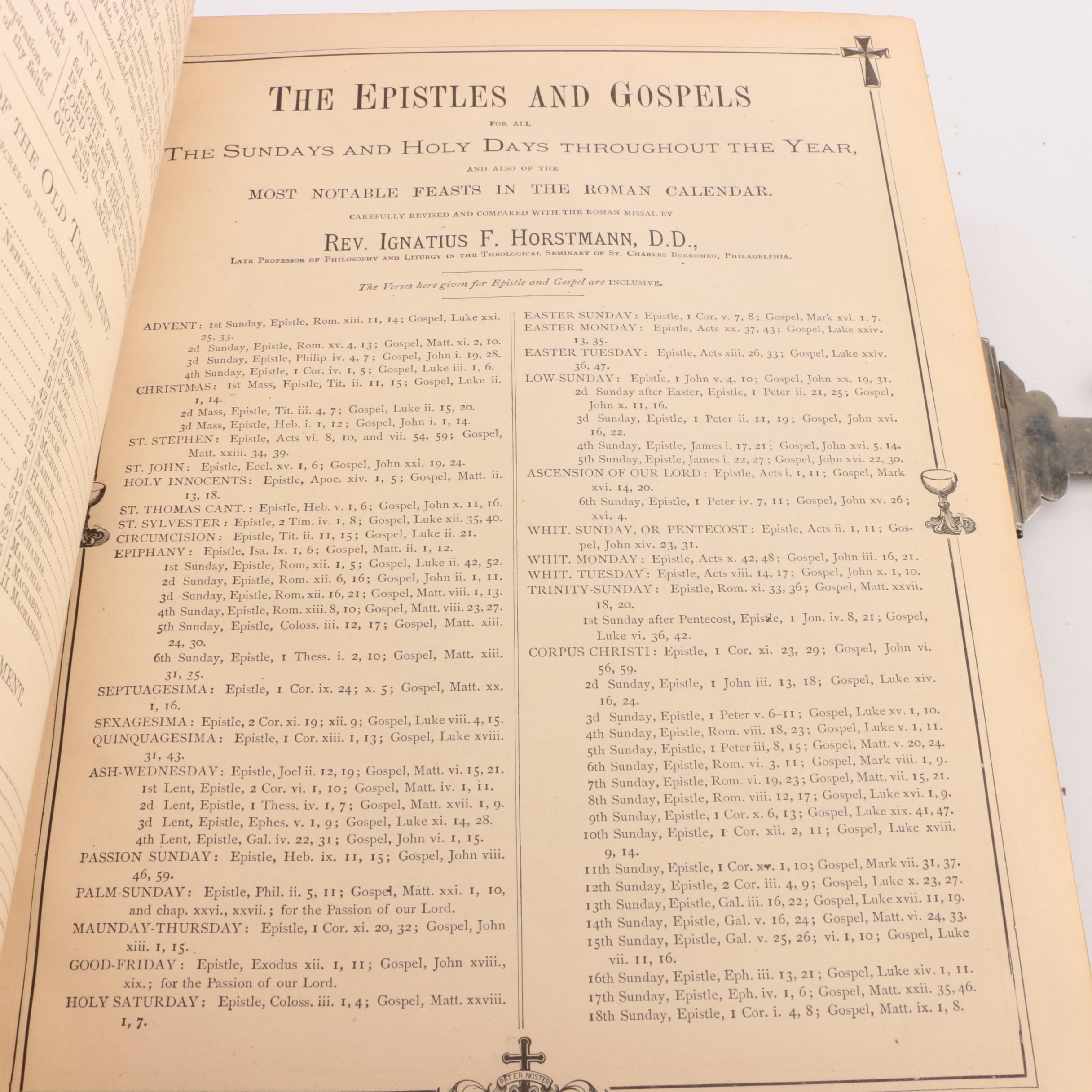 Antique Holy Catholic Bible