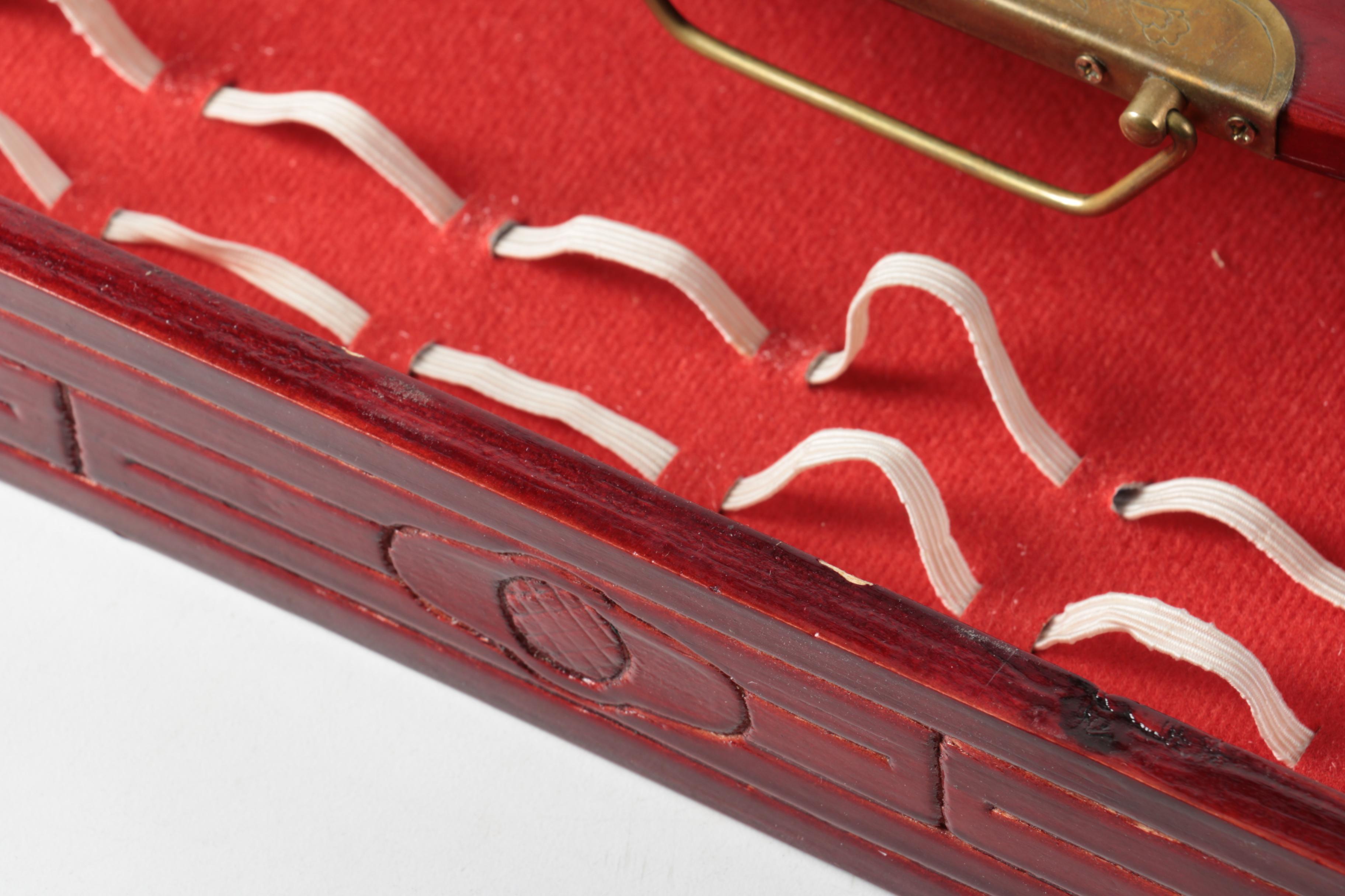 Asian Influenced Carved Chess Set