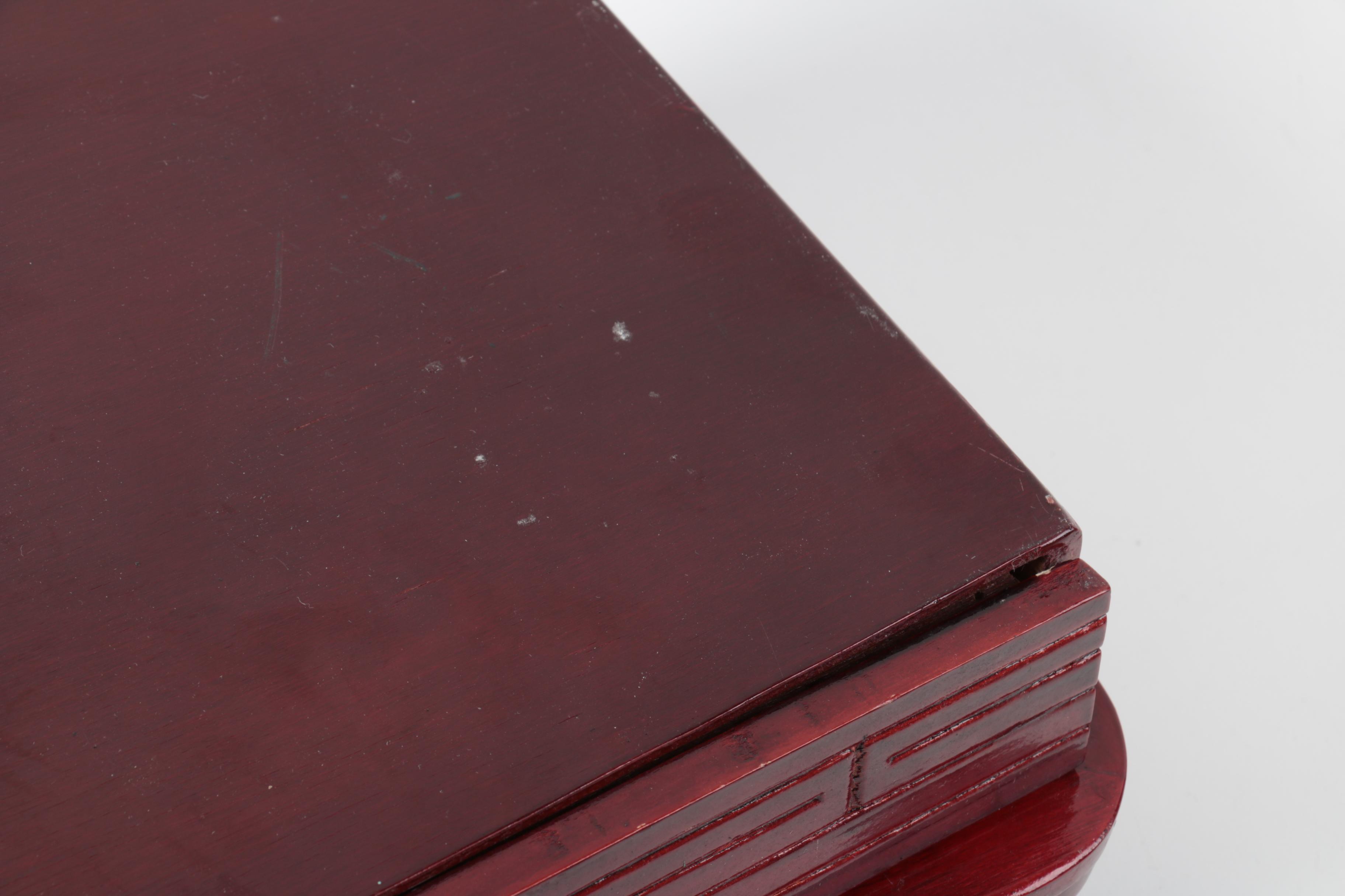 Asian Influenced Carved Chess Set