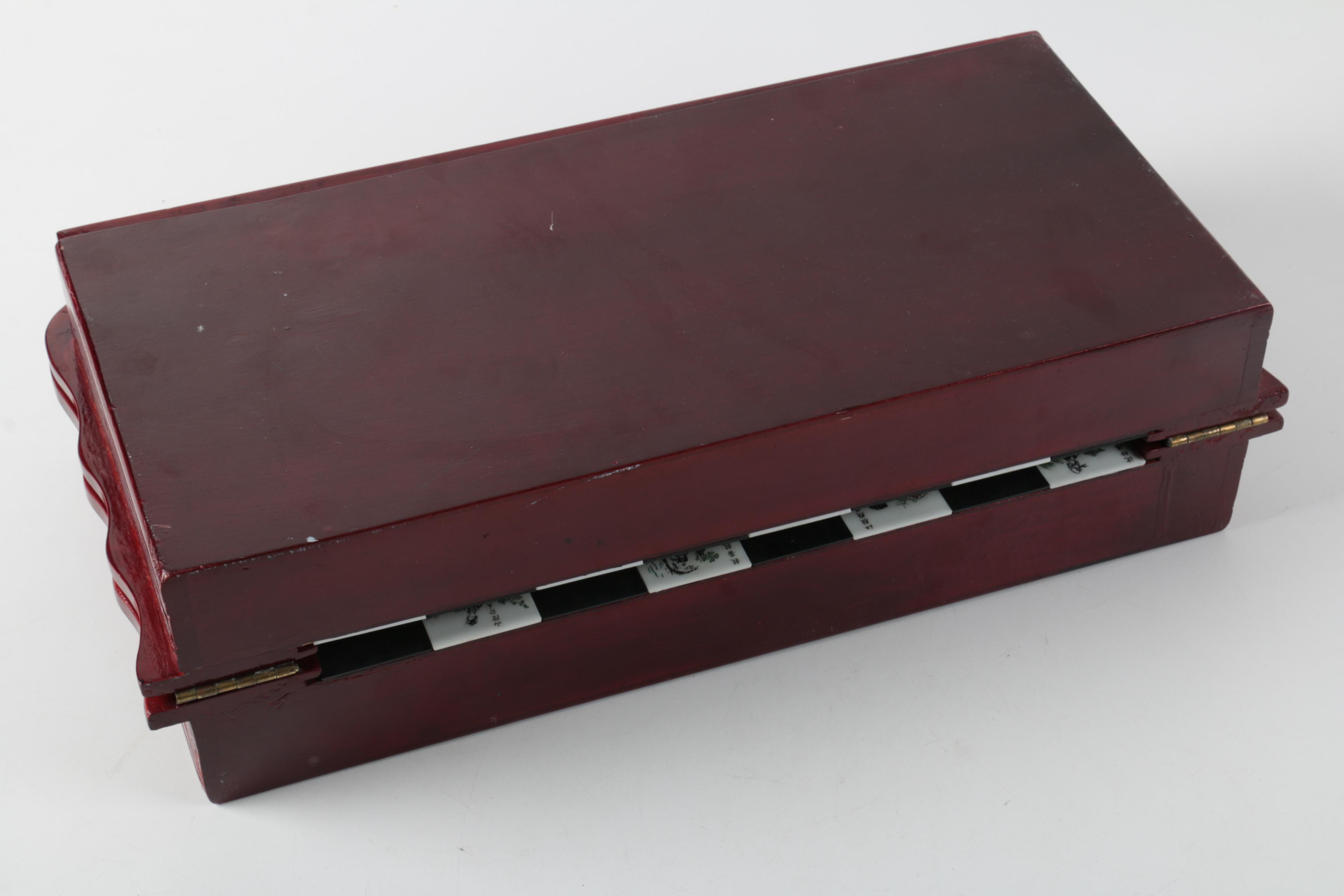 Asian Influenced Carved Chess Set