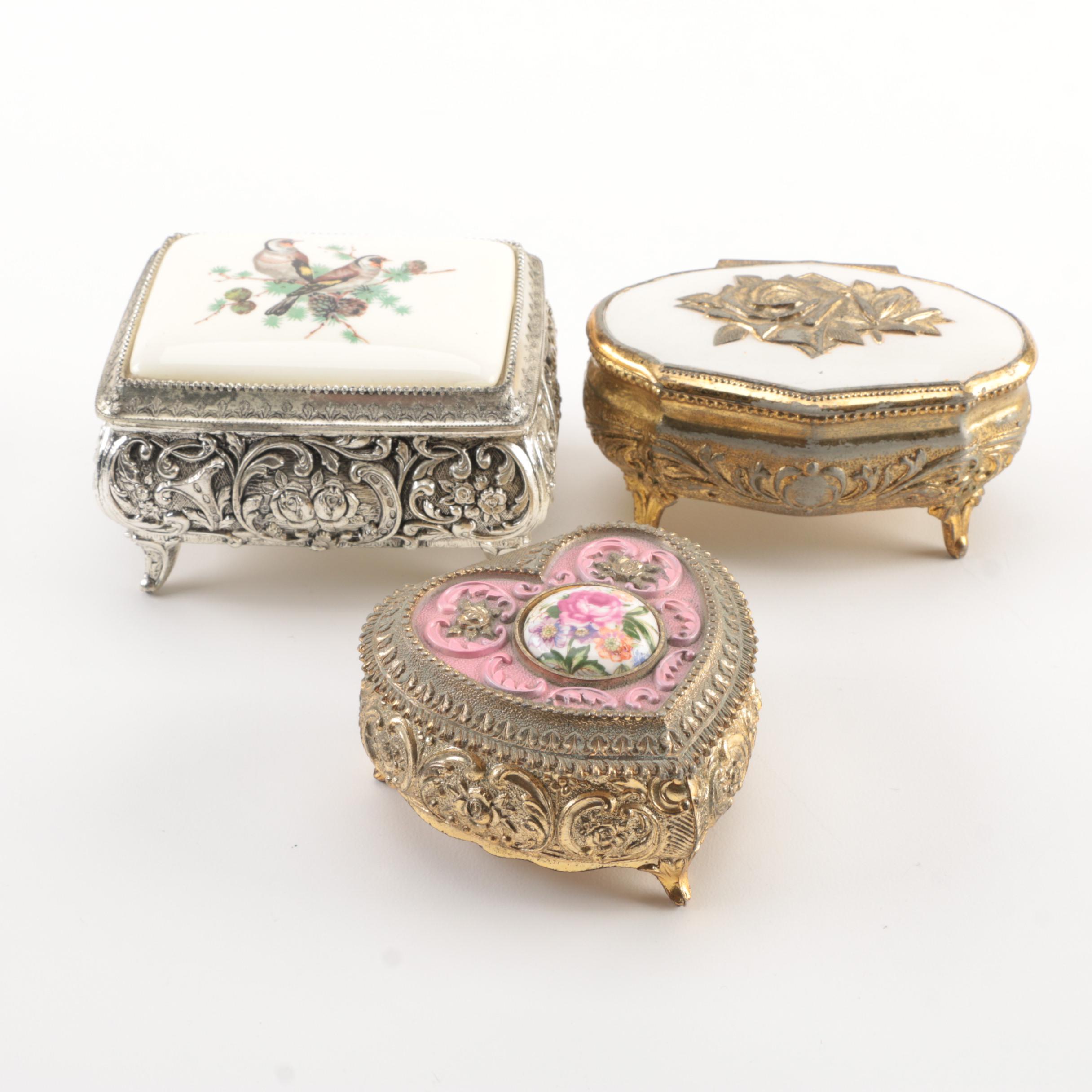 Metal Trinket Boxes