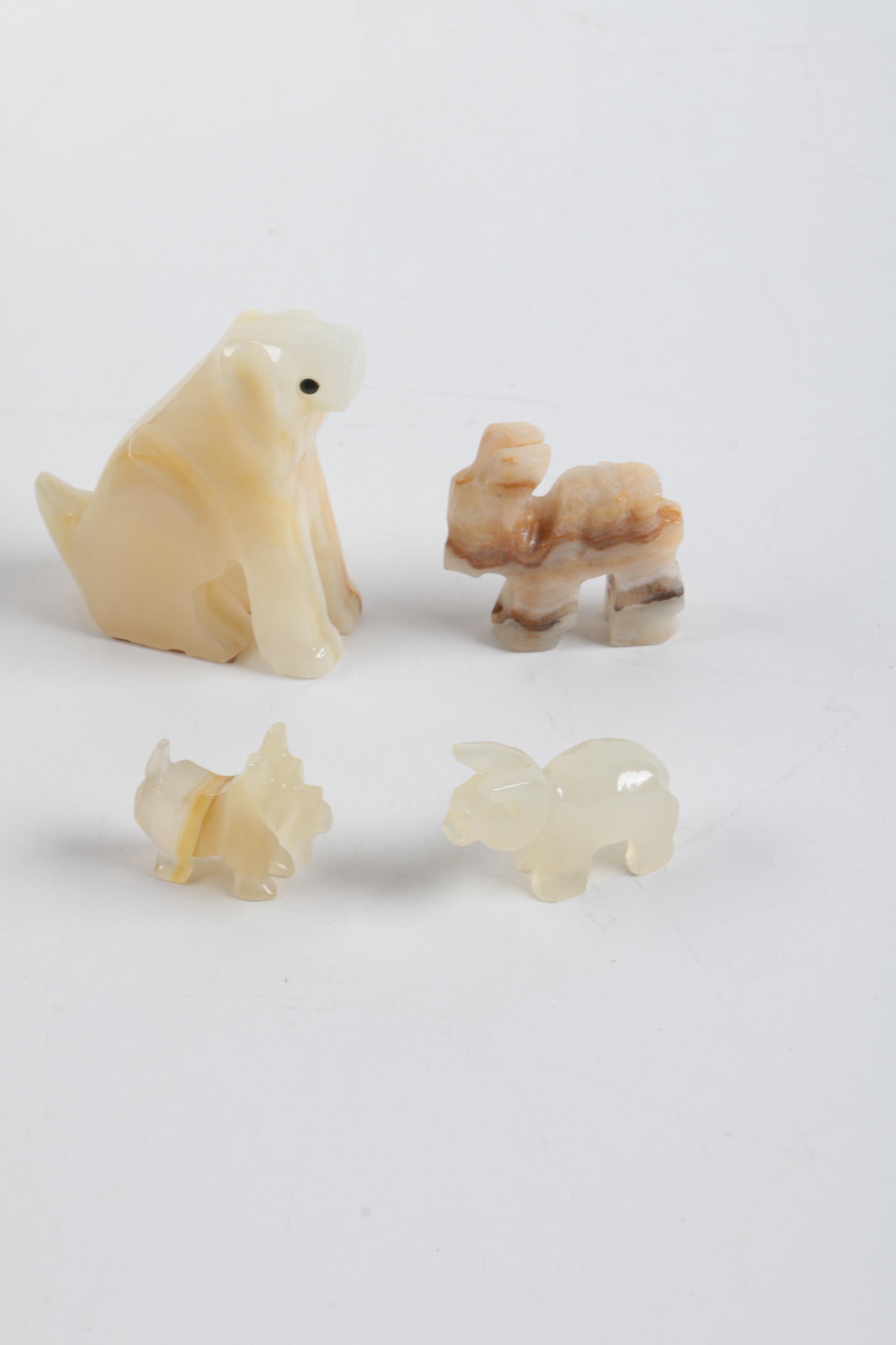 Carved Stone Animals